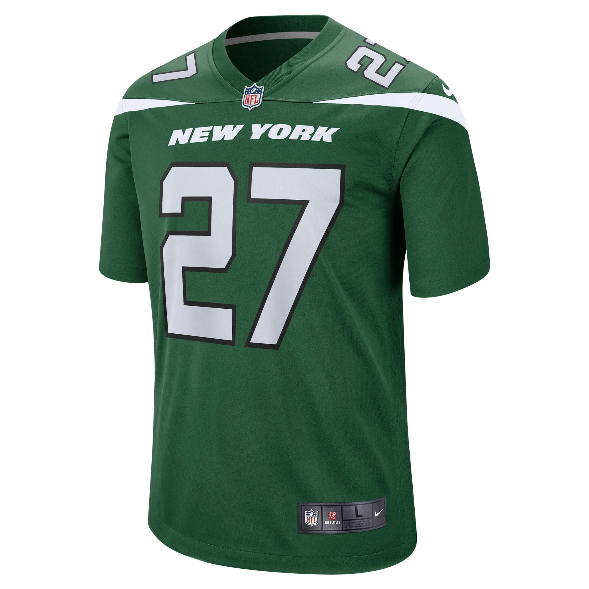 Men's Nike Zonovan Knight Gotham Green New York Jets Game Player Jersey - vstockx