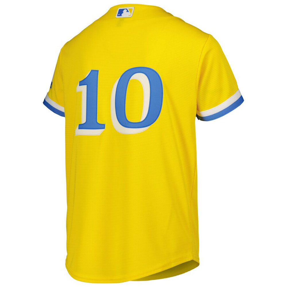 Youth Boston Red Sox Trevor Story City Connect Replica Jersey - Gold - vstockx