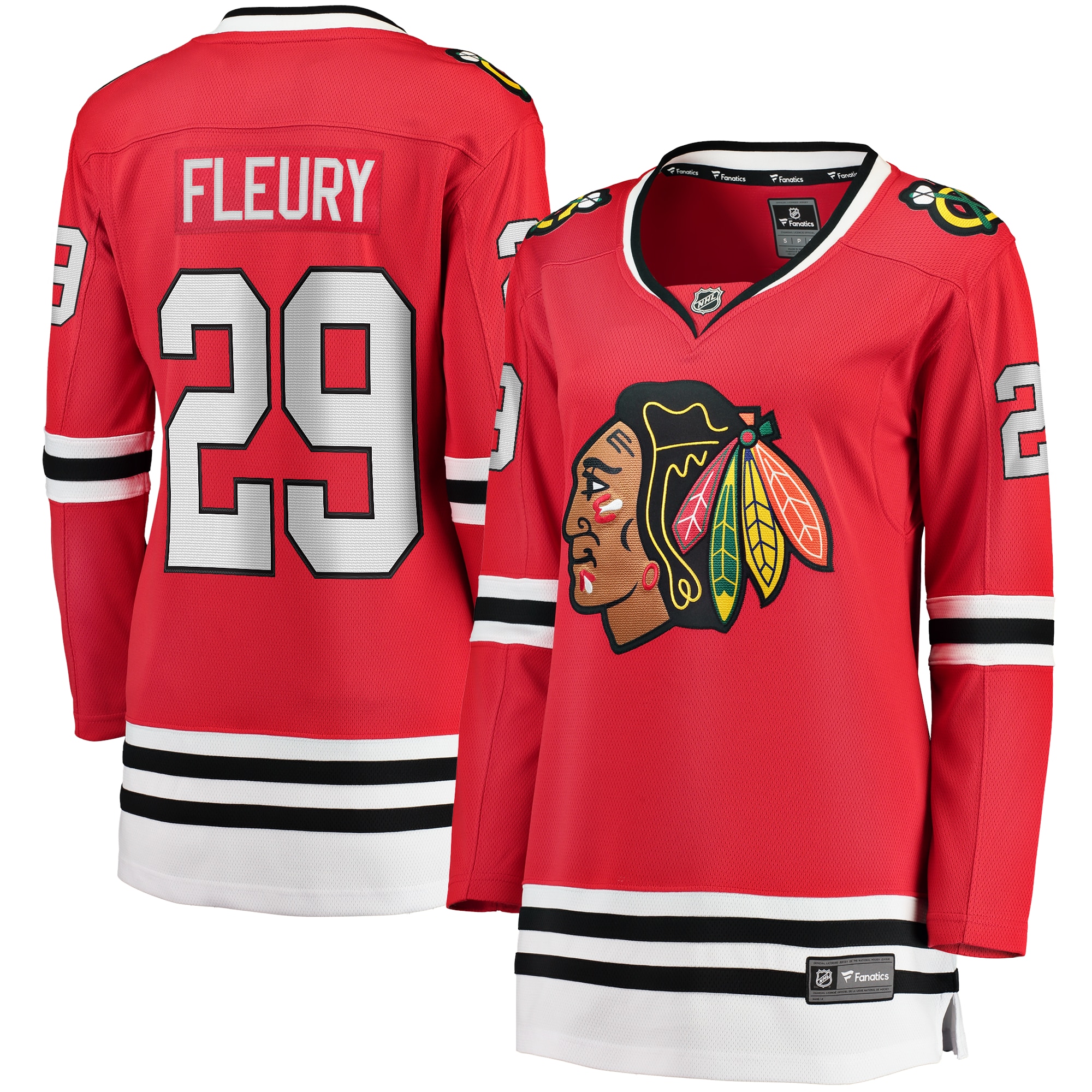 Marc-Andr Fleury Chicago Blackhawks Fanatics Branded Women's Home Premier Breakaway Player Jersey - Red - vstockx