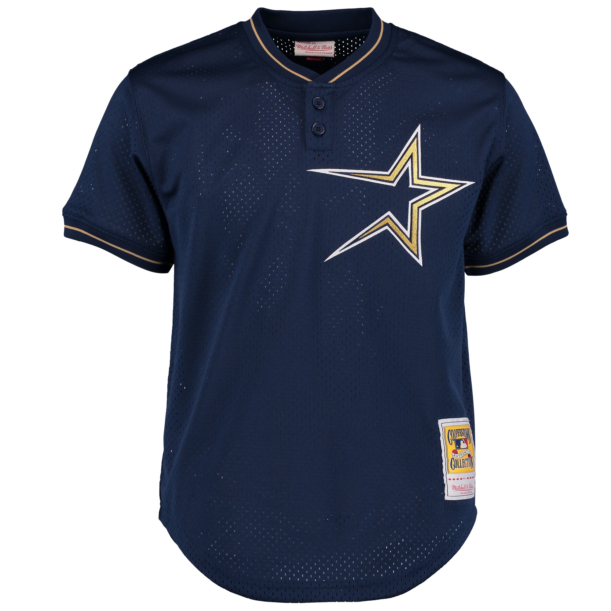 Jeff Bagwell Houston Astros Mitchell & Ness Cooperstown 1997 Mesh Batting Practice Jersey - Navy - vstockx
