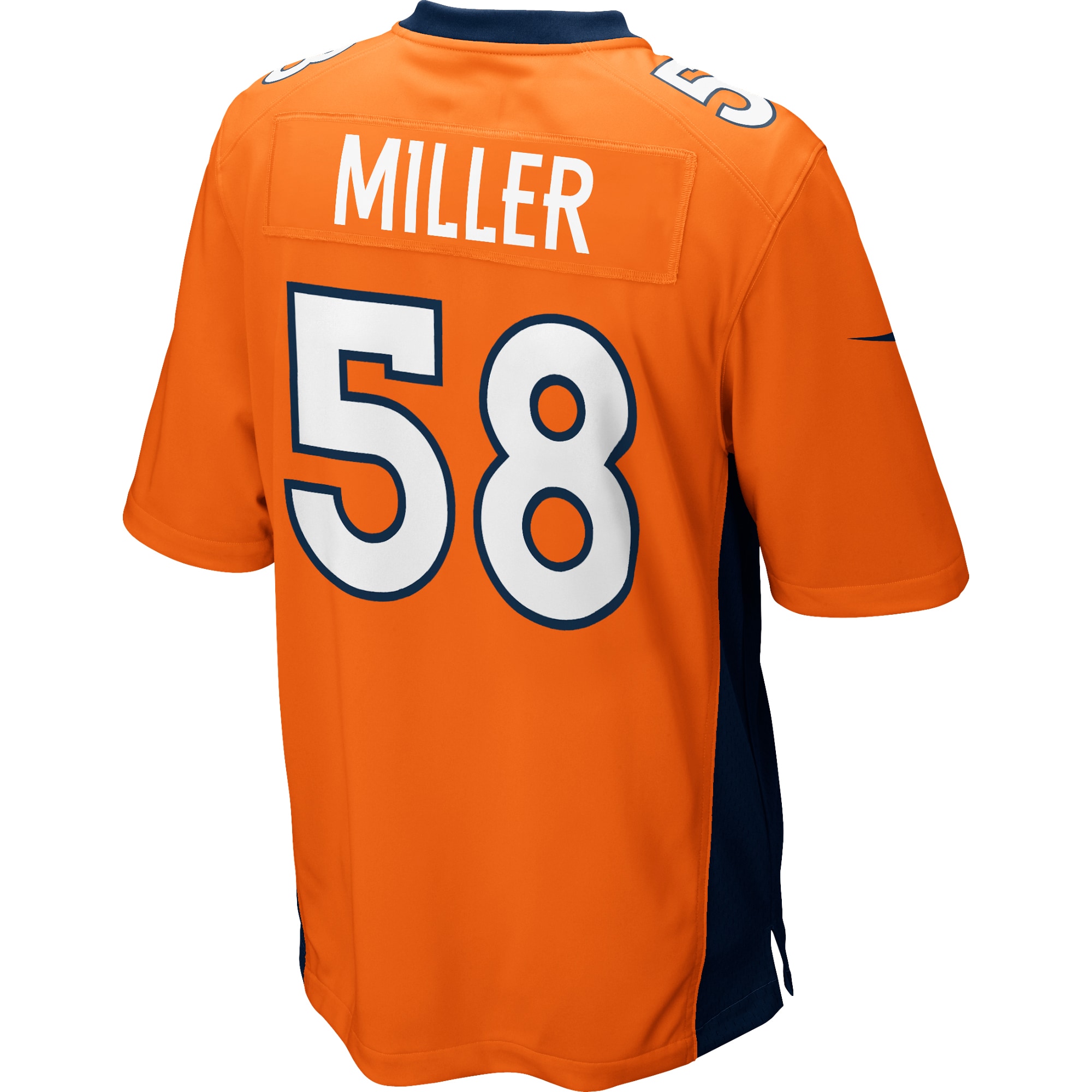 Von Miller Denver Broncos Nike Game Jersey - Orange - vstockx