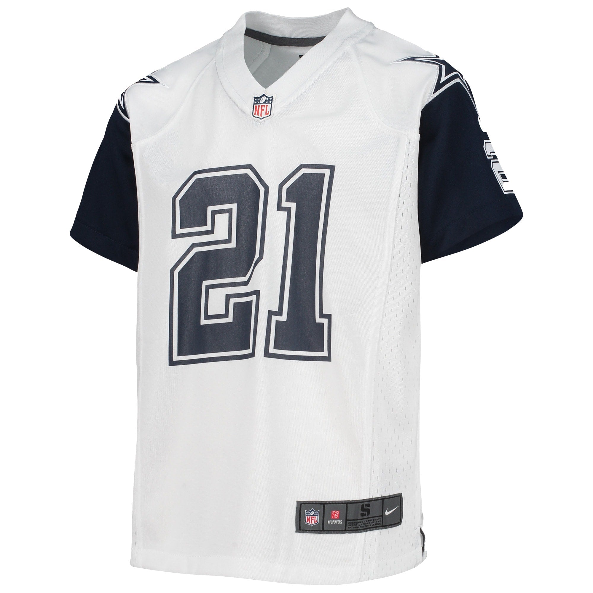 Youth Nike Ezekiel Elliott White Dallas Cowboys Alternate Game Jersey - vstockx
