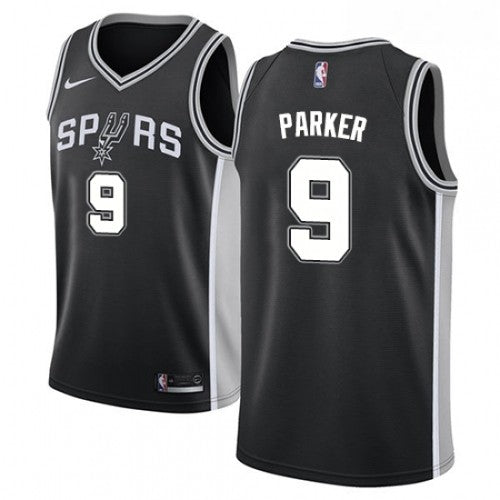 Youth San Antonio Spurs Tony Parker Icon Edition Jersey - Black - vstockx
