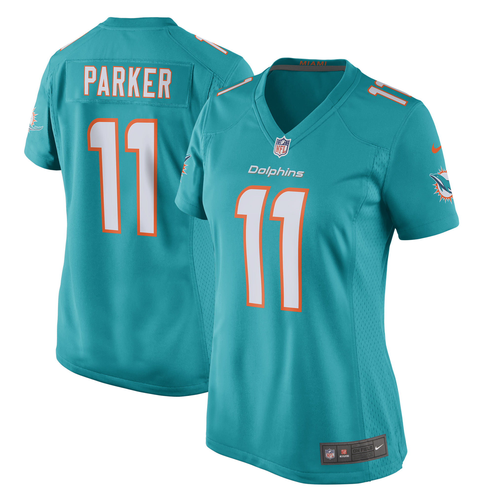 DeVante Parker Miami Dolphins Nike Women's New 2018 Game Jersey - Aqua - vstockx