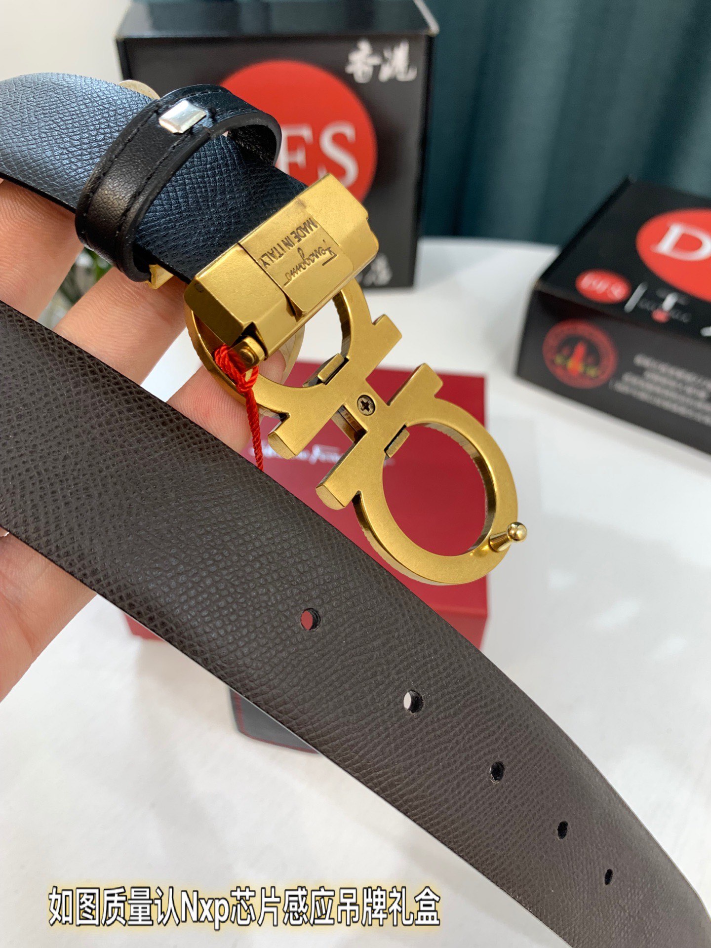 Streetwear Belt Ferragamo 319465 size:3.5cm - vstockx