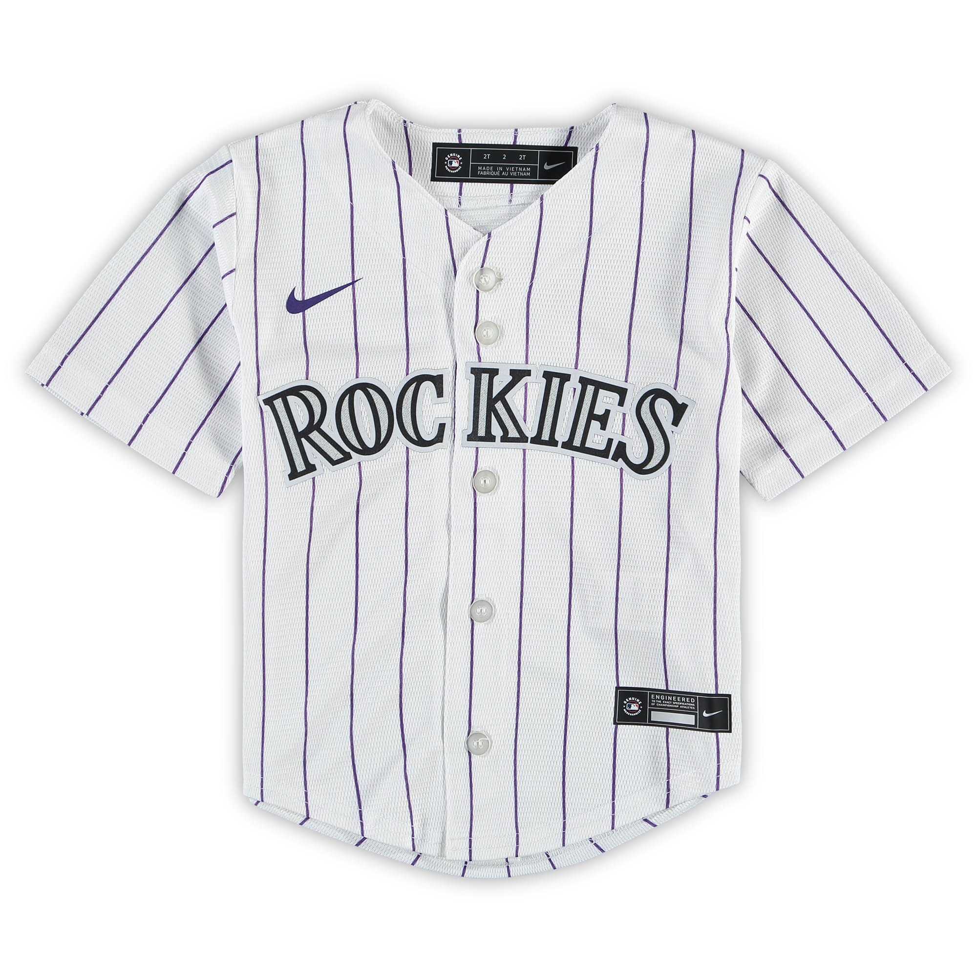 Colorado Rockies Nike Toddler Replica Team Jersey - White - vstockx