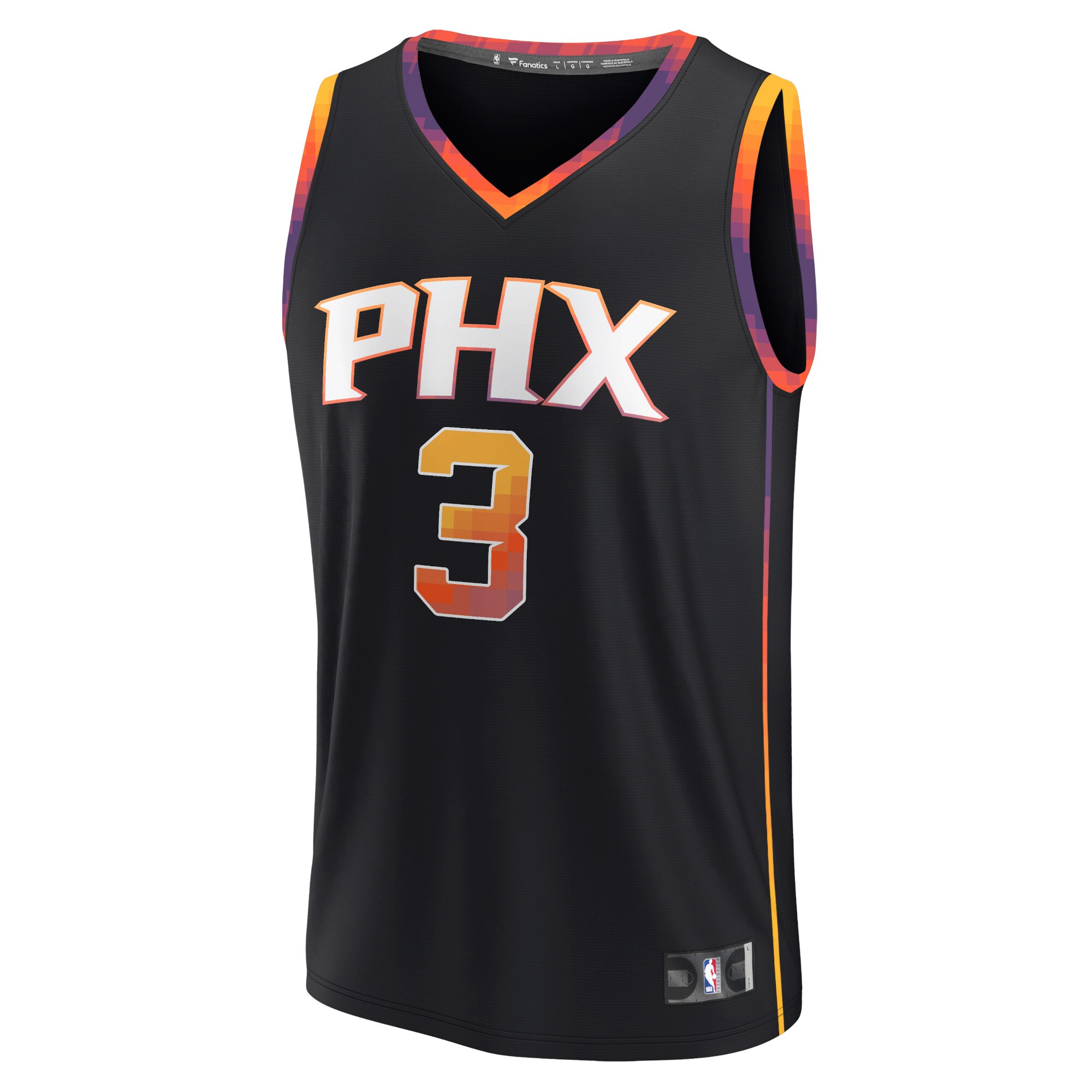 Chris Paul Phoenix Suns Fanatics Branded Fast Break Replica Player Jersey - Statement Edition - Black - vstockx