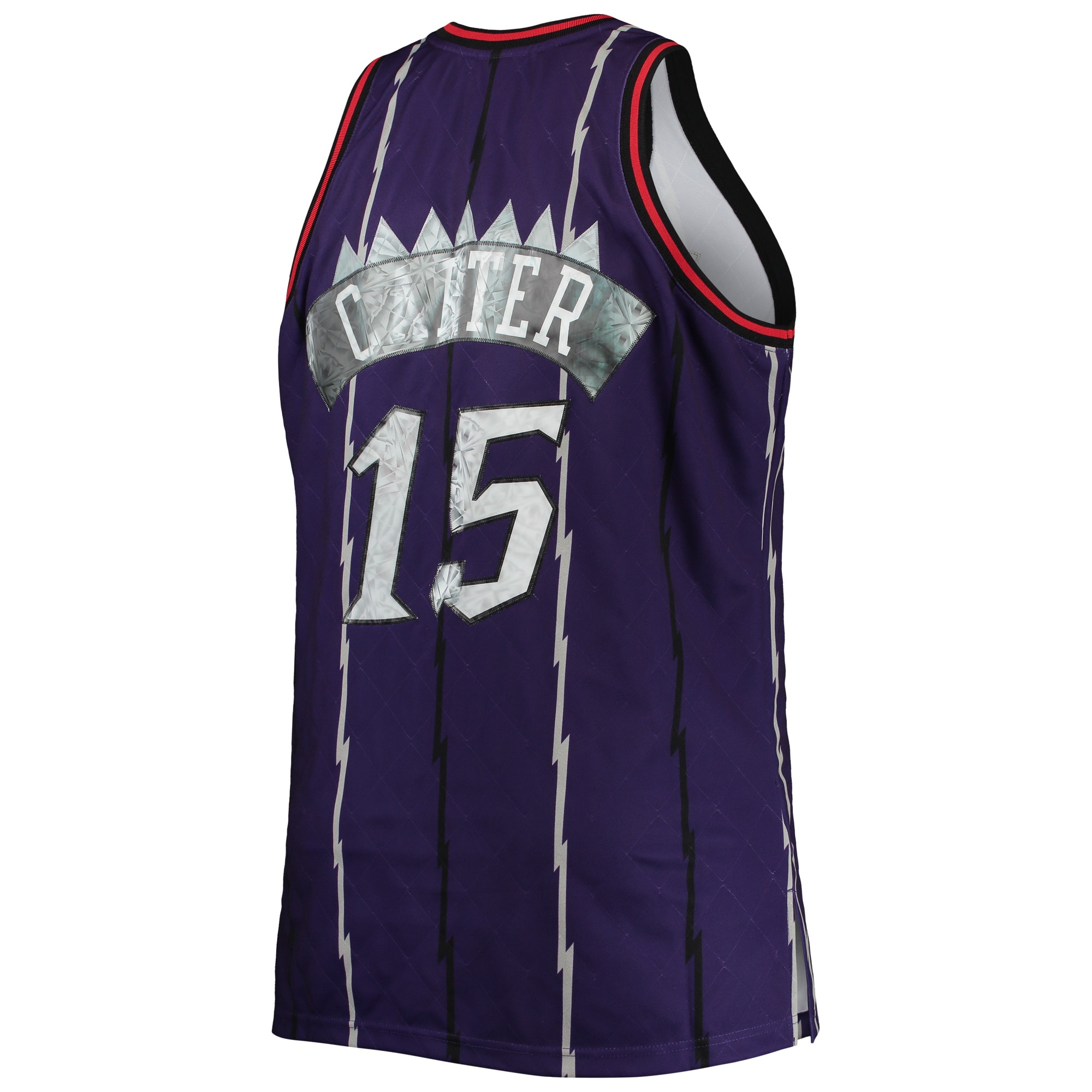 Vince Carter Toronto Raptors Mitchell & Ness Big & Tall 1998-99 NBA 75th Anniversary Diamond Swingman Jersey - Purple - vstockx