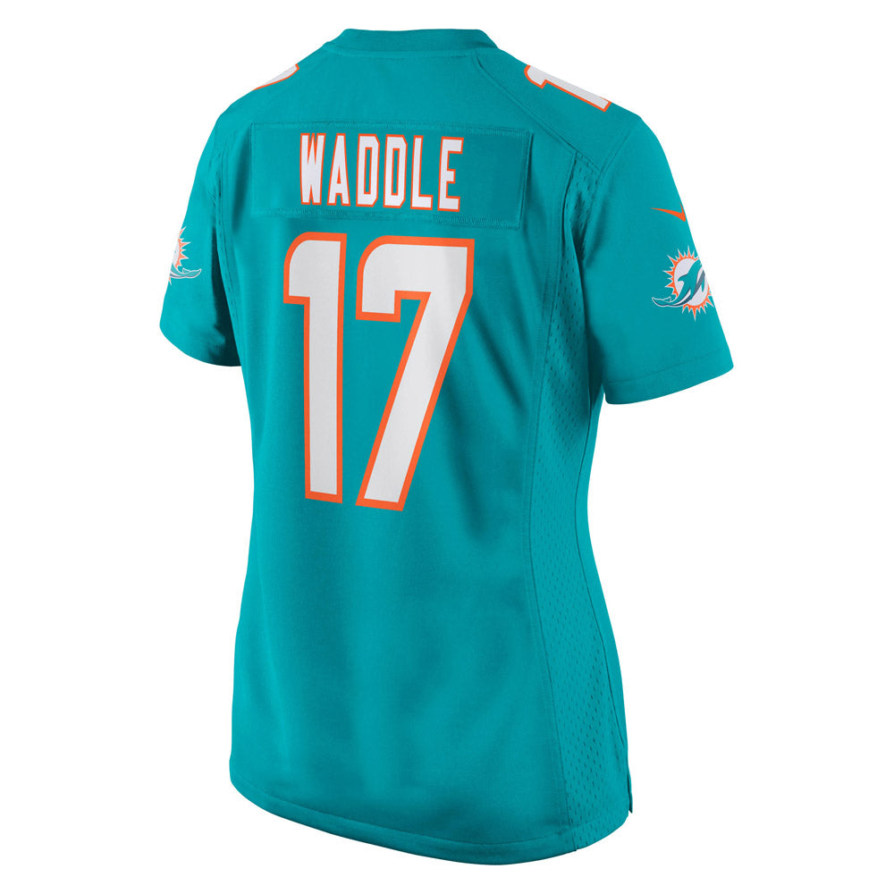 Women's Miami Dolphins Jaylen Waddle Game Player Jersey Aqua - vstockx
