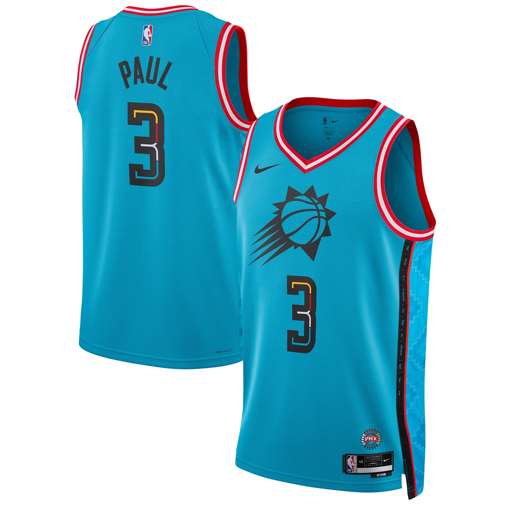 Chris Paul Phoenix Suns Nike Unisex 2022/23 Swingman Jersey - City Edition - Turquoise - vstockx