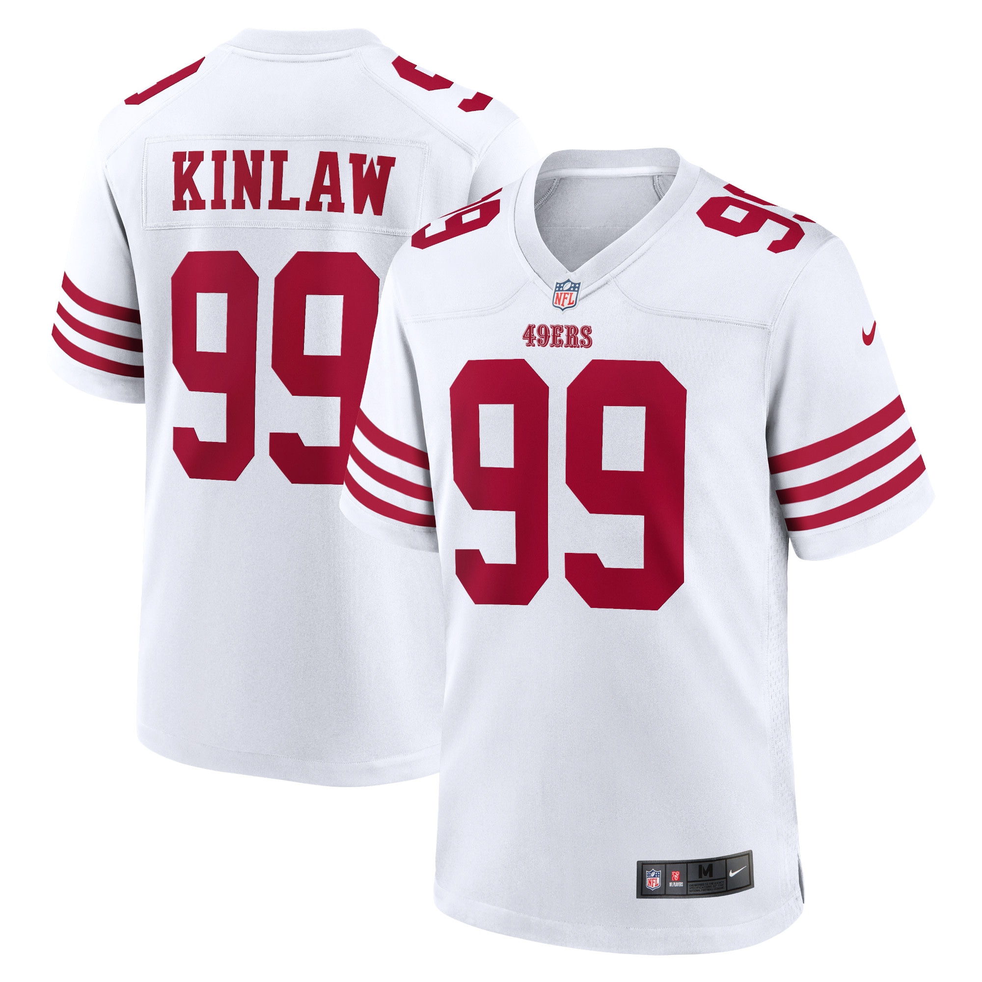Javon Kinlaw San Francisco 49ers Nike Player Game Jersey - White - vstockx