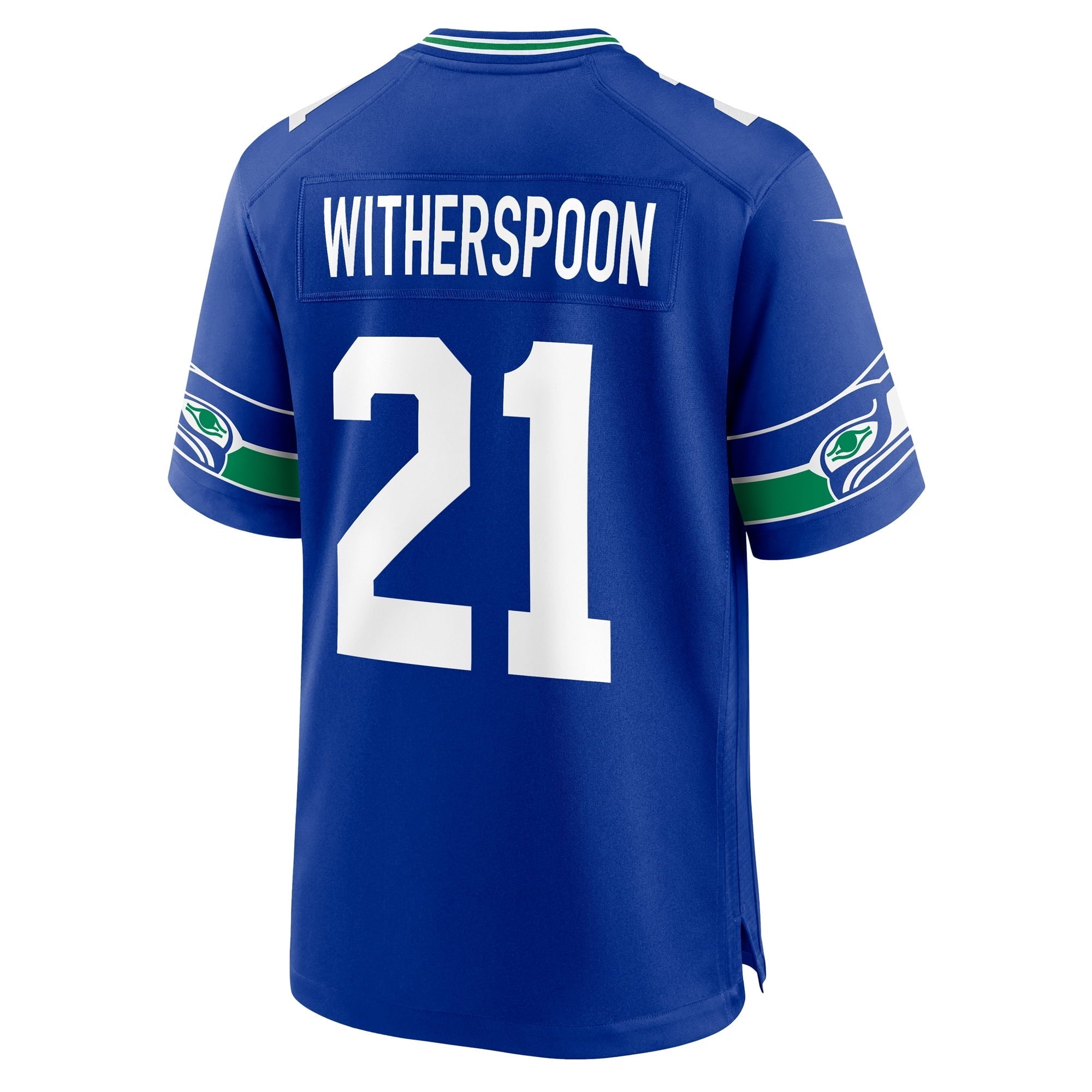 Men's Nike Devon Witherspoon Royal Seattle Seahawks Throwback Player Game Jersey - vstockx