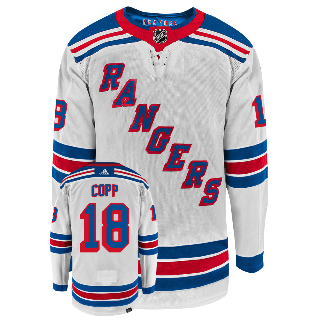 Andrew Copp New York Rangers Adidas Primegreen Authentic NHL Hockey Jersey - vstockx