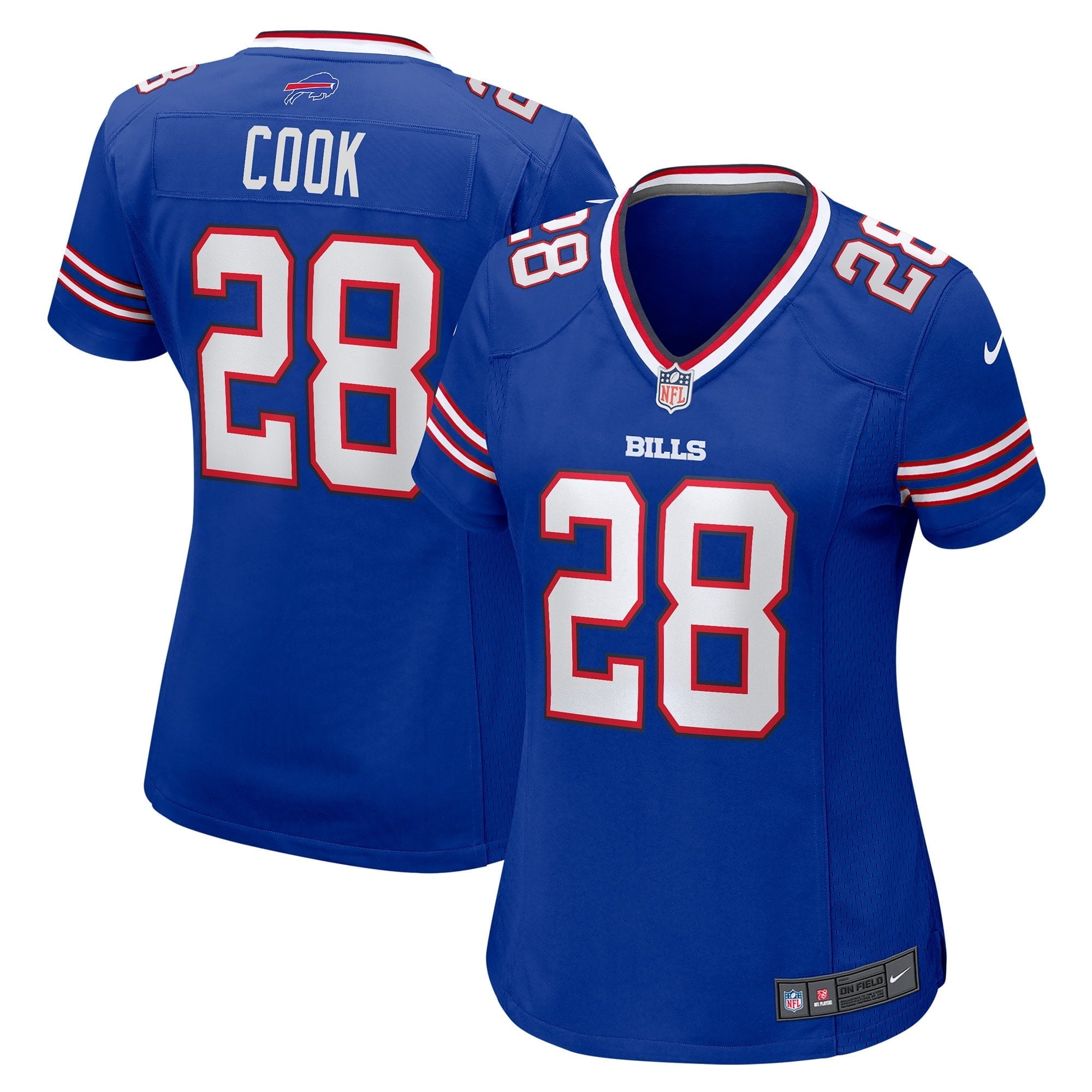 Women's Nike James Cook Royal Buffalo Bills Game Player Jersey - vstockx