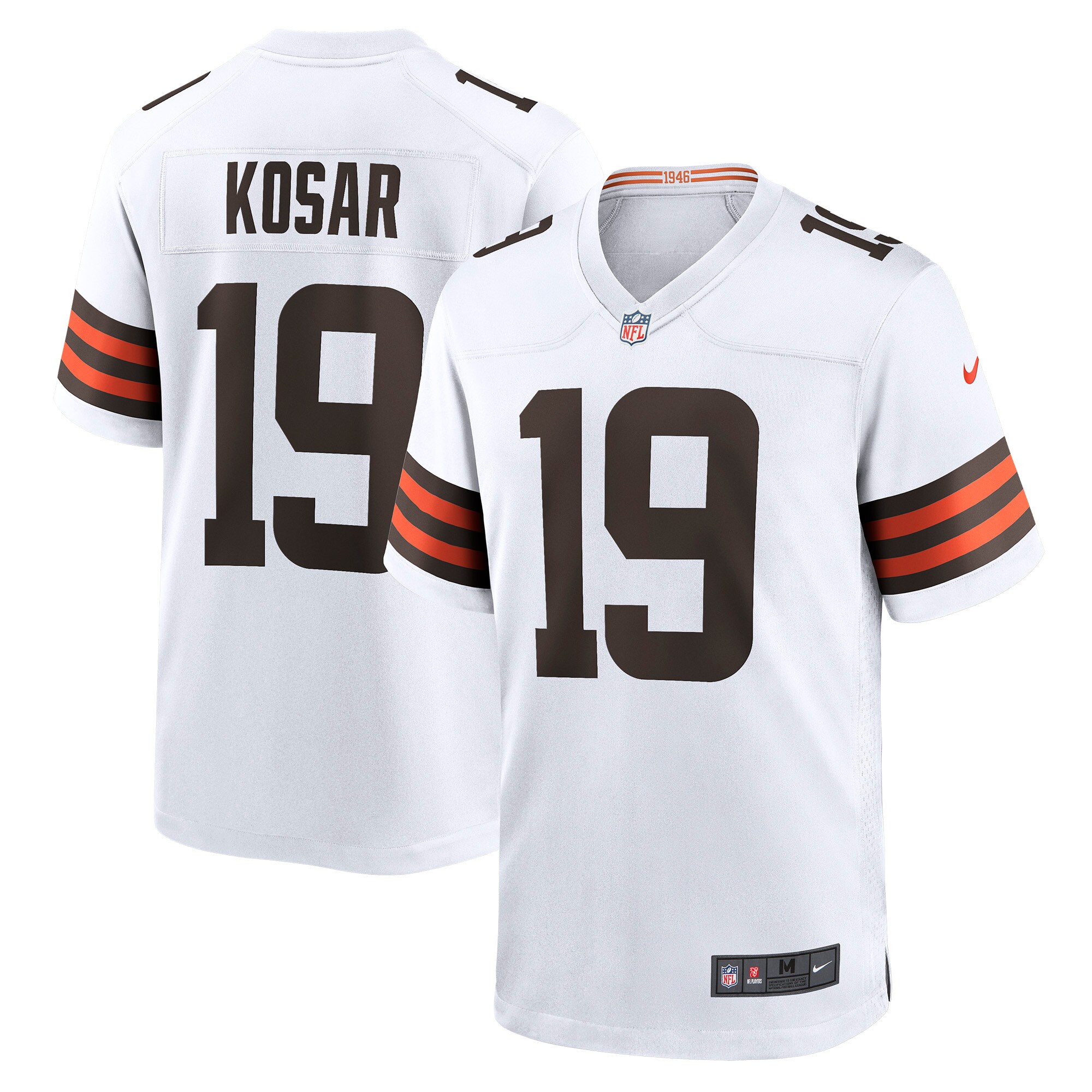 Bernie Kosar Cleveland Browns Nike Retired Player Game Jersey - White - vstockx