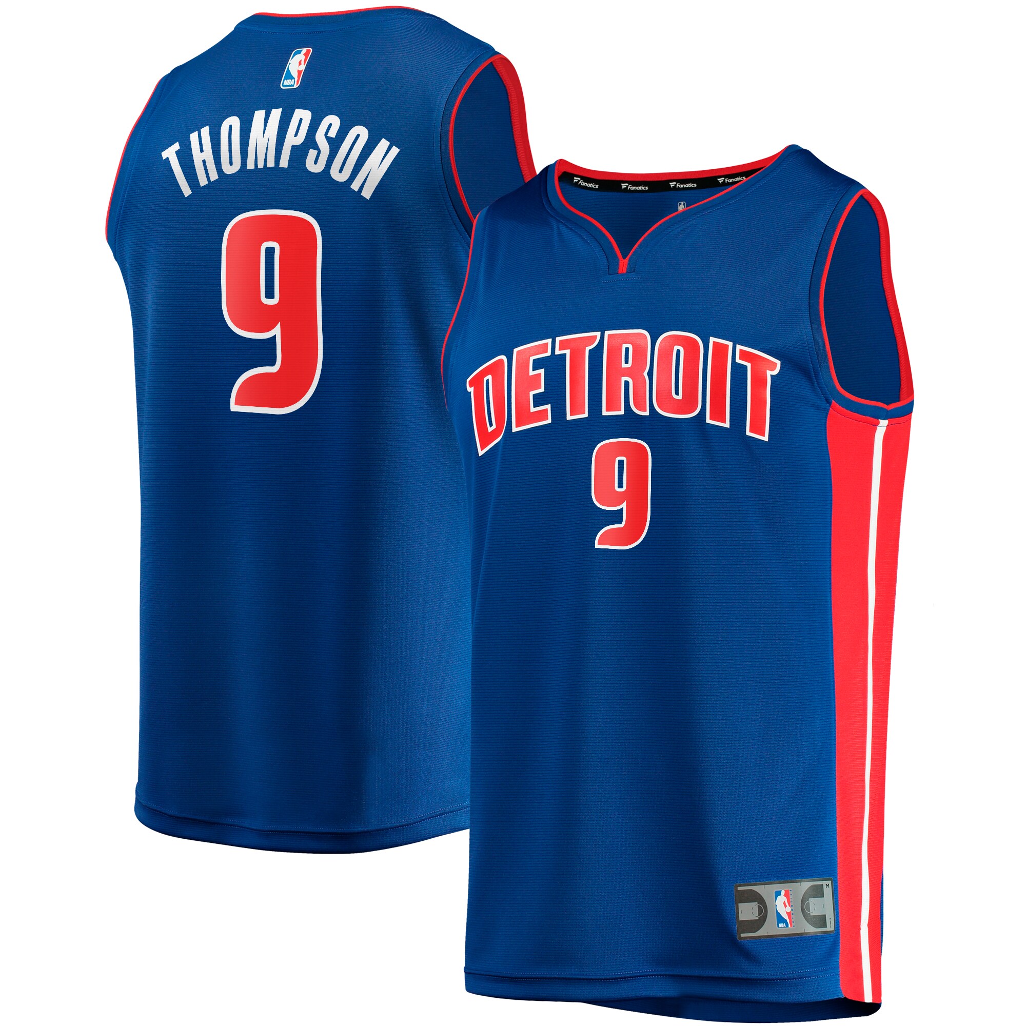 Ausar Thompson Detroit Pistons Fanatics Branded 2023 NBA Draft First Round Pick Fast Break Replica Jersey - Icon Edition - Royal - vstockx