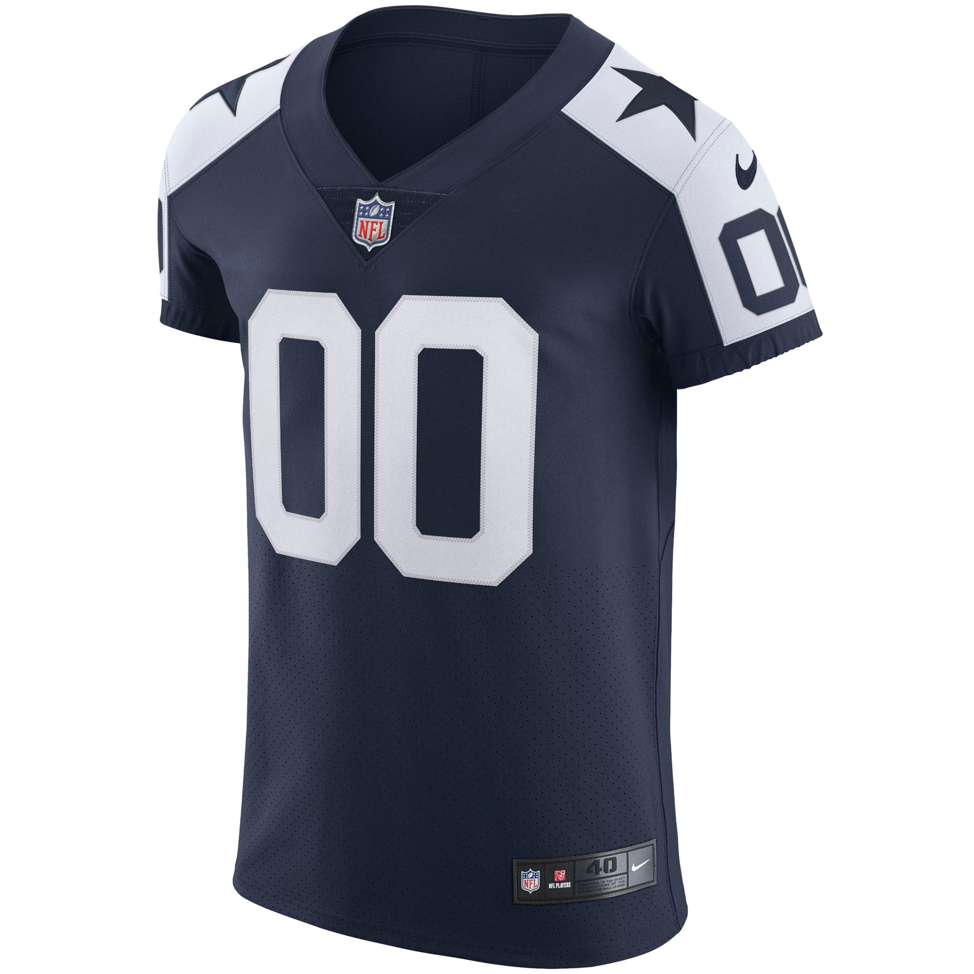 Dallas Cowboys Nike Alternate Vapor Elite Custom Jersey - Navy - vstockx