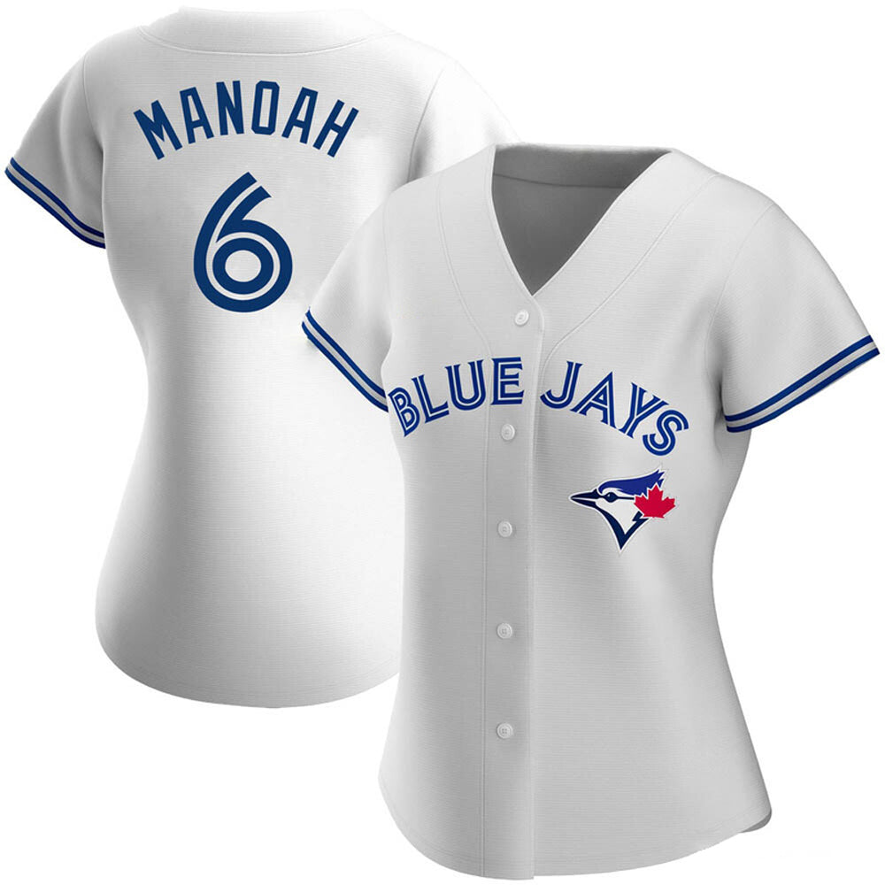 Women's Toronto Blue Jays Alek Manoah Cool Base Replica Home Jersey - White - vstockx