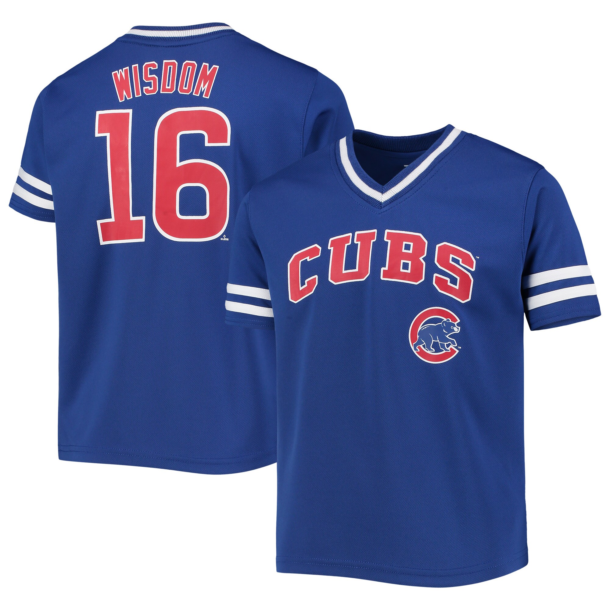 Youth Patrick Wisdom Royal Chicago Cubs Player Logo Jersey - vstockx