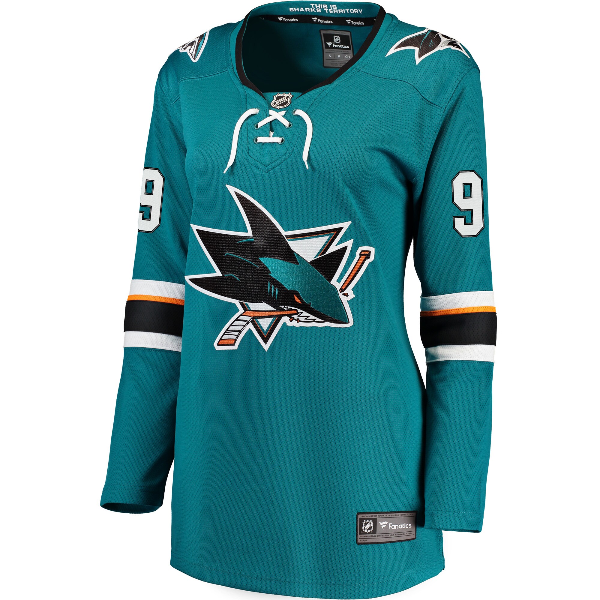 Evander Kane San Jose Sharks Fanatics Branded Women's Premier Breakaway Player Jersey - Teal - vstockx