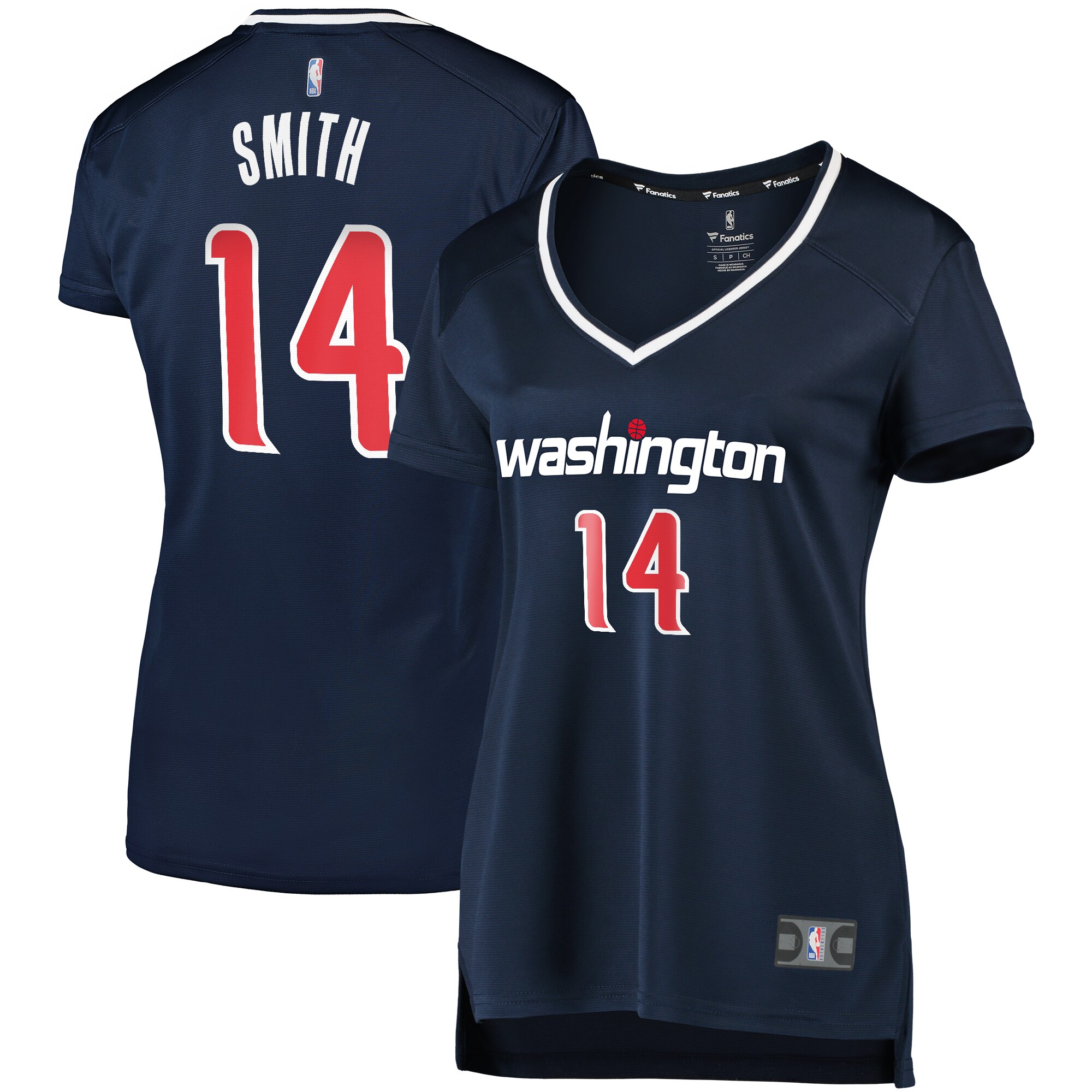 Ish Smith Washington Wizards Fanatics Branded Women's Fast Break Replica Jersey Navy - Statement Edition - vstockx