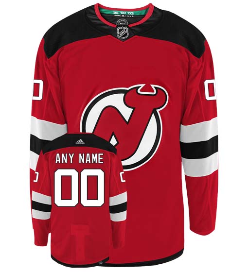 Customizable New Jersey Devils Adidas Primegreen Authentic NHL Hockey Jersey - vstockx