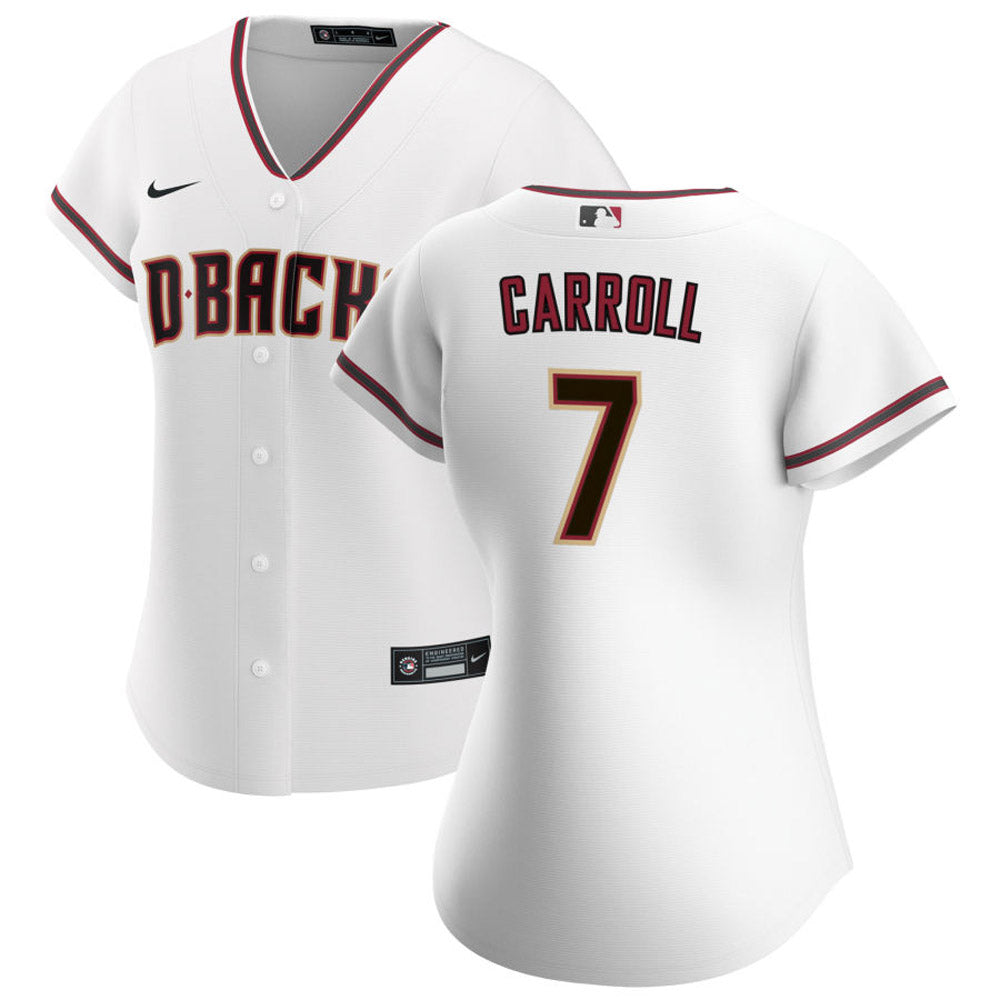 Women's Arizona Diamondbacks Corbin Carroll Cool Base Replica Home Jersey - White - vstockx