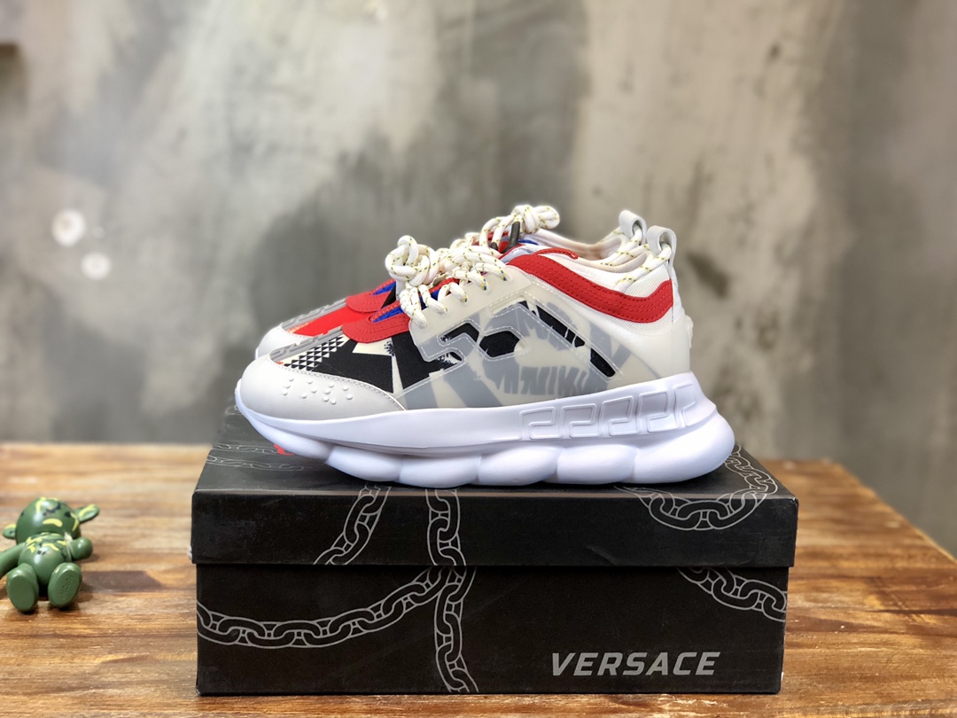 Versace Chain Reaction 2 Chainz White (W) - vstockx