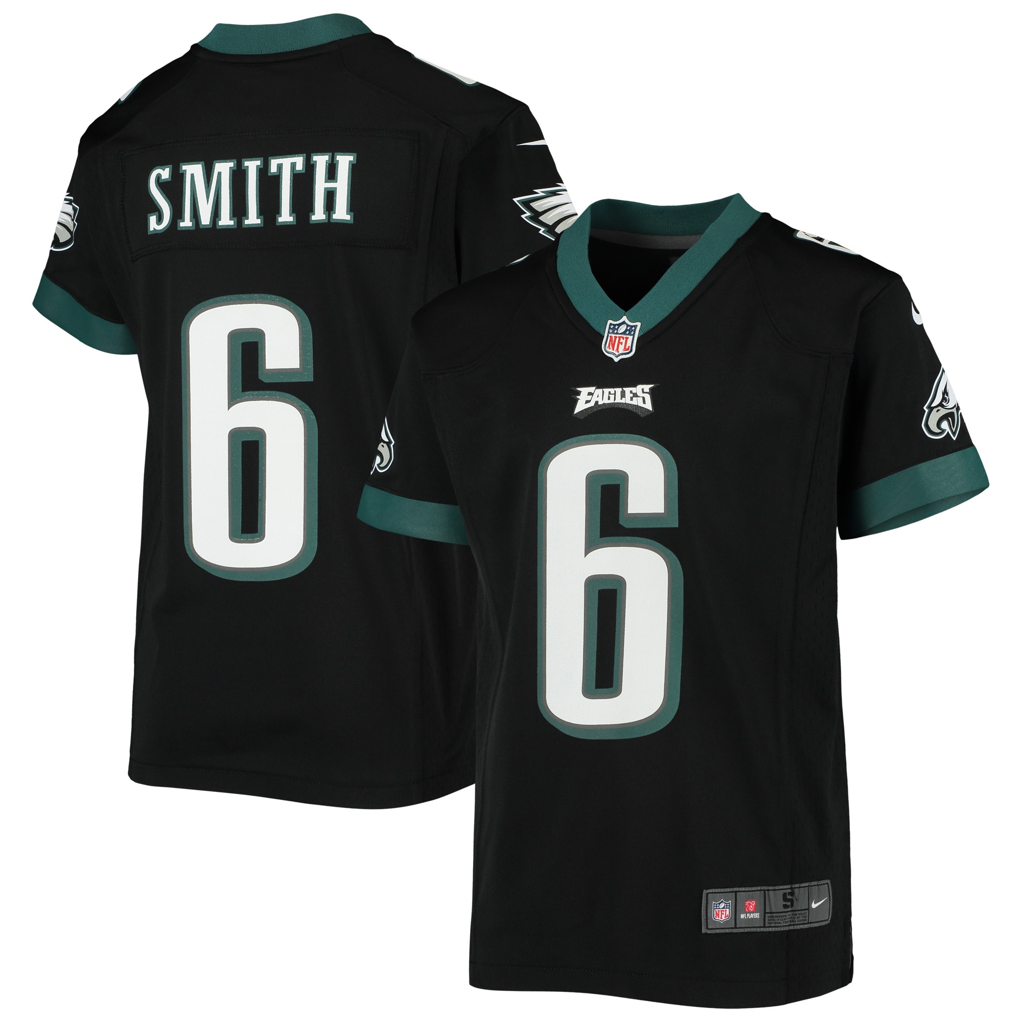 DeVonta Smith Philadelphia Eagles Nike Youth Game Jersey - Black - vstockx