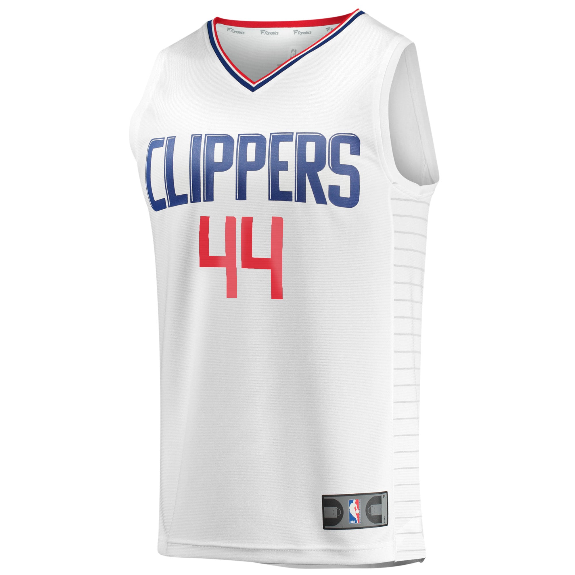 Men's Fanatics Branded Mason Plumlee White LA Clippers Fast Break Player Jersey - Association Edition - vstockx
