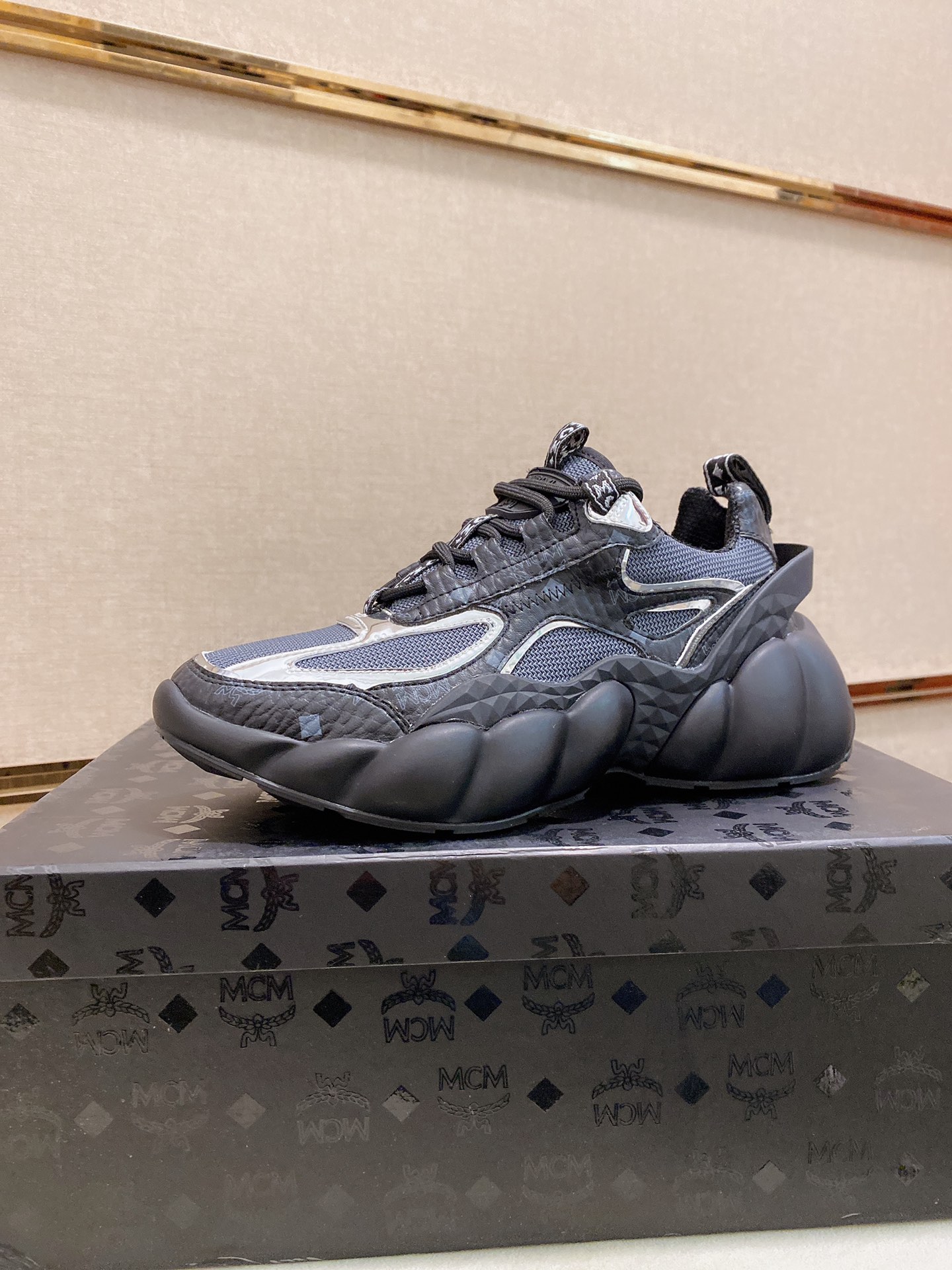 MCM Low Top Logo Lace-up Sneakers 1 - vstockx