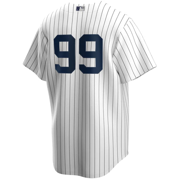 Men's Aaron Judge White New York Yankees Home Official Replica Player Jersey - vstockx