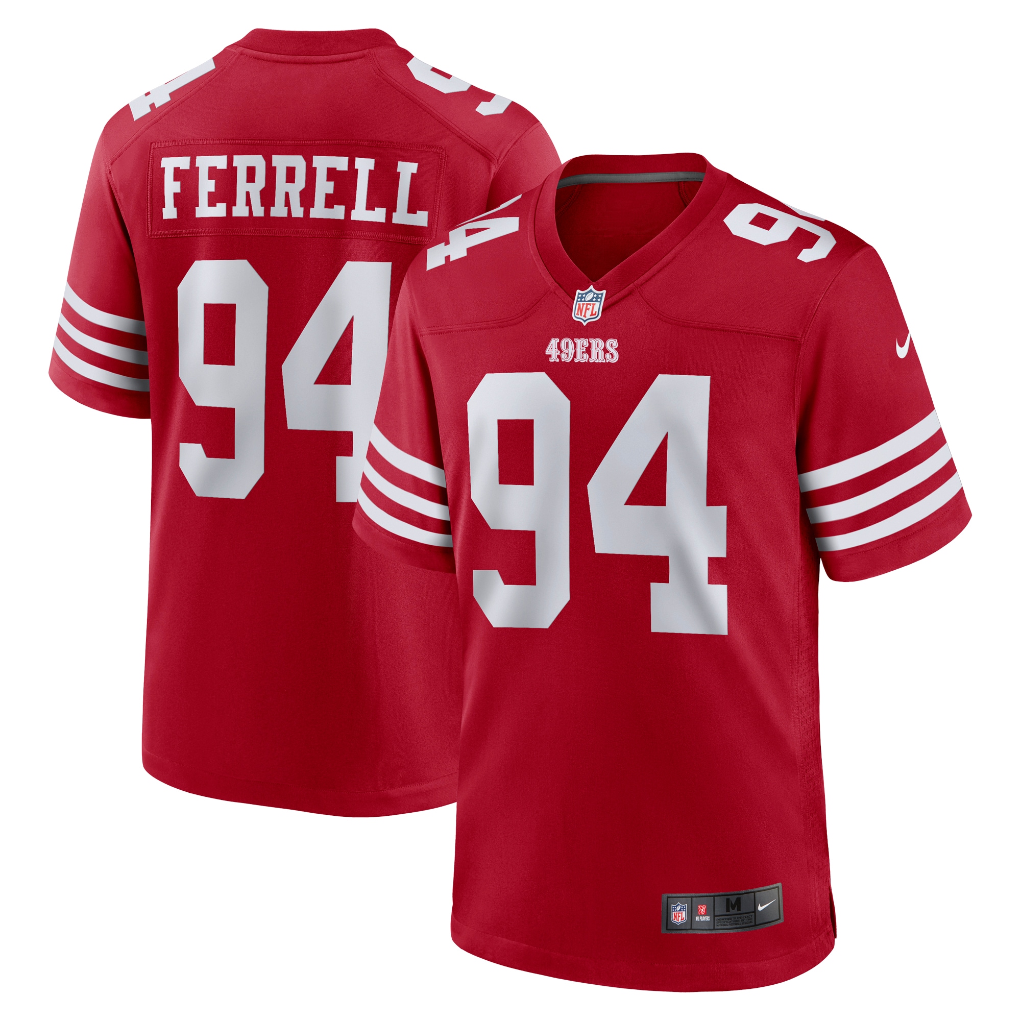 Clelin Ferrell San Francisco 49ers Nike Game Player Jersey - Scarlet - vstockx