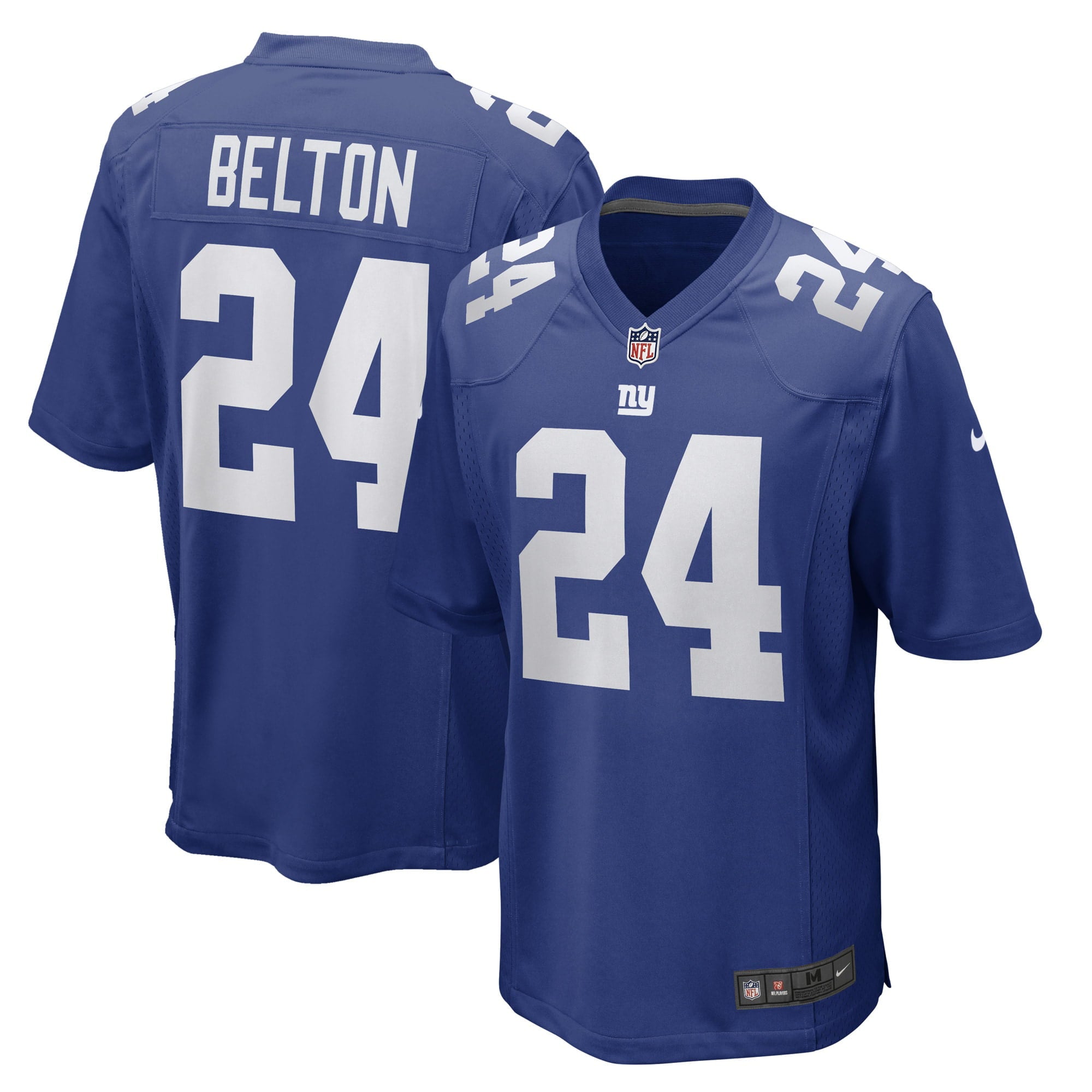 Men's Nike Dane Belton Royal New York Giants Game Player Jersey - vstockx