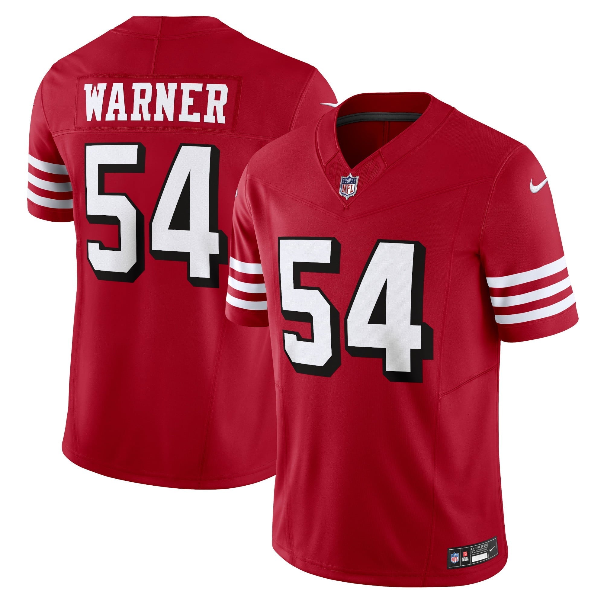 Men's Nike Fred Warner Scarlet San Francisco 49ers Vapor F.U.S.E. Limited Jersey - vstockx