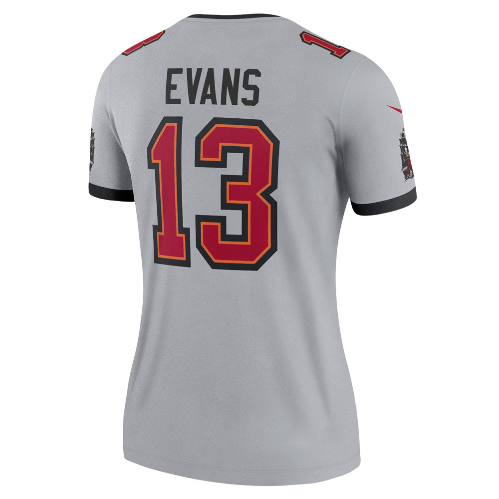 Women's Tampa Bay Buccaneers Mike Evans Inverted Legend Jersey Gray - vstockx