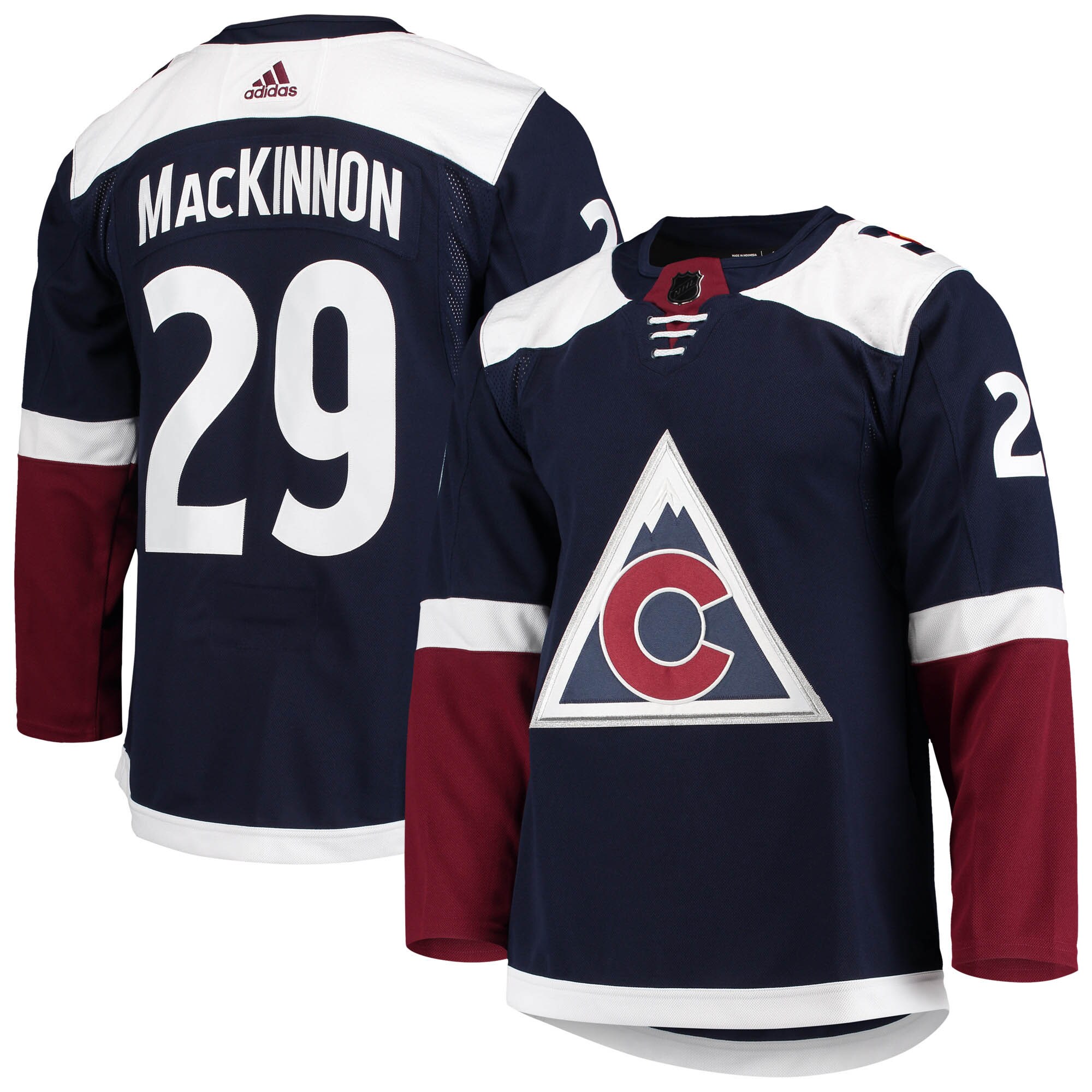 Nathan MacKinnon Colorado Avalanche adidas Alternate Primegreen Authentic Pro Player Jersey - Navy - vstockx