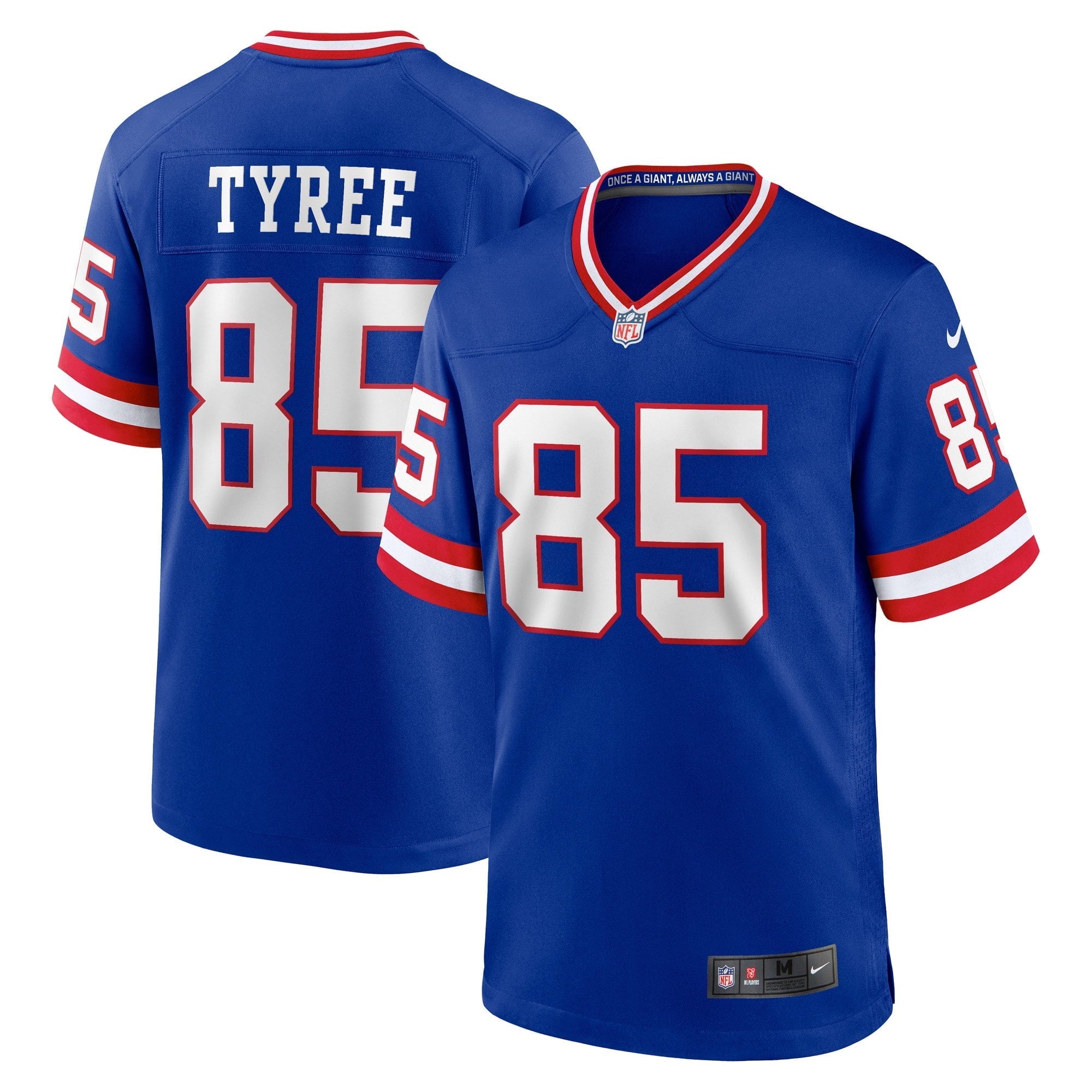 Men's Nike David Tyree Royal New York Giants Classic Retired Player Game Jersey - vstockx