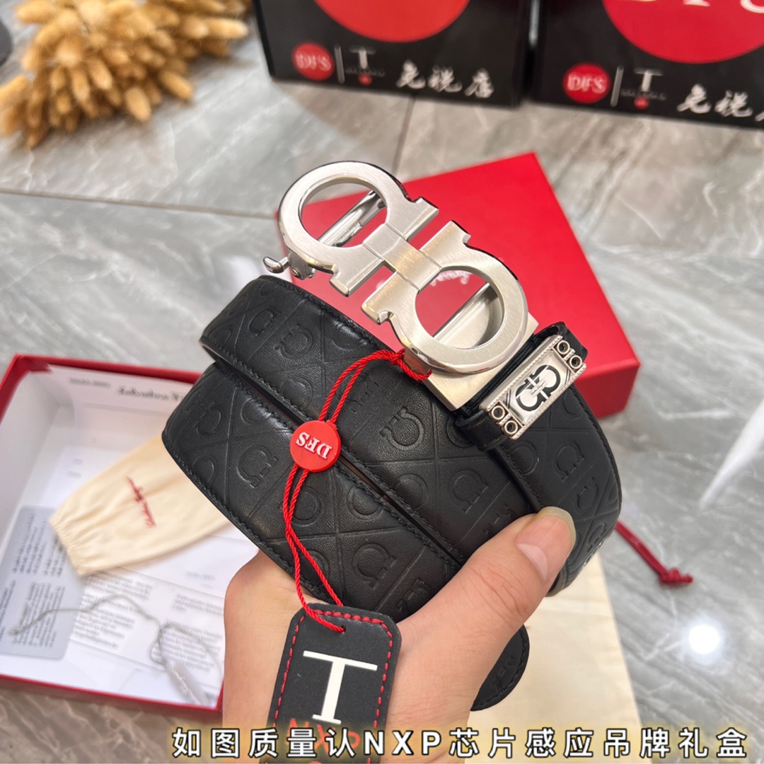 Streetwear Belt Ferragamo 319892 size:3.5cm - vstockx