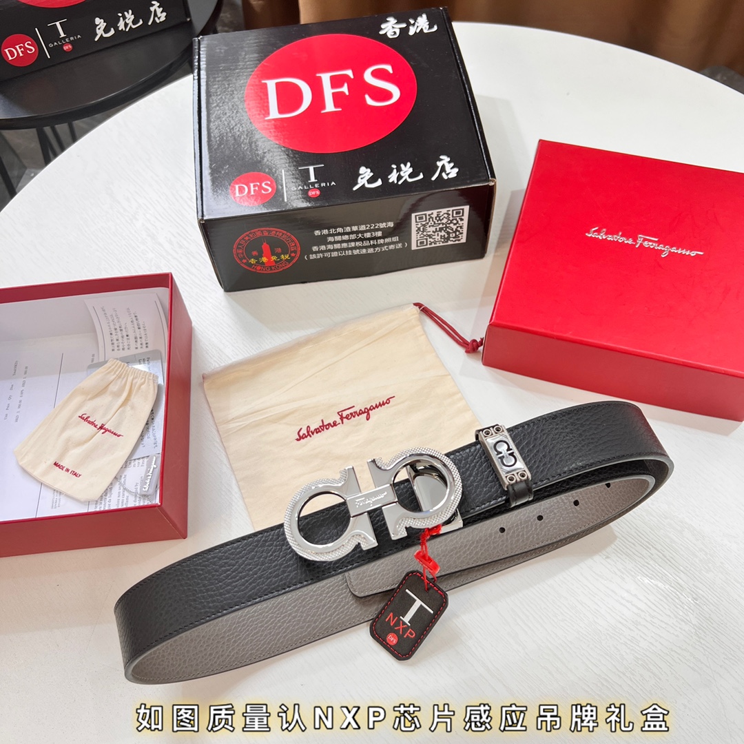 Streetwear Belt Ferragamo 320091 size:3.5cm - vstockx