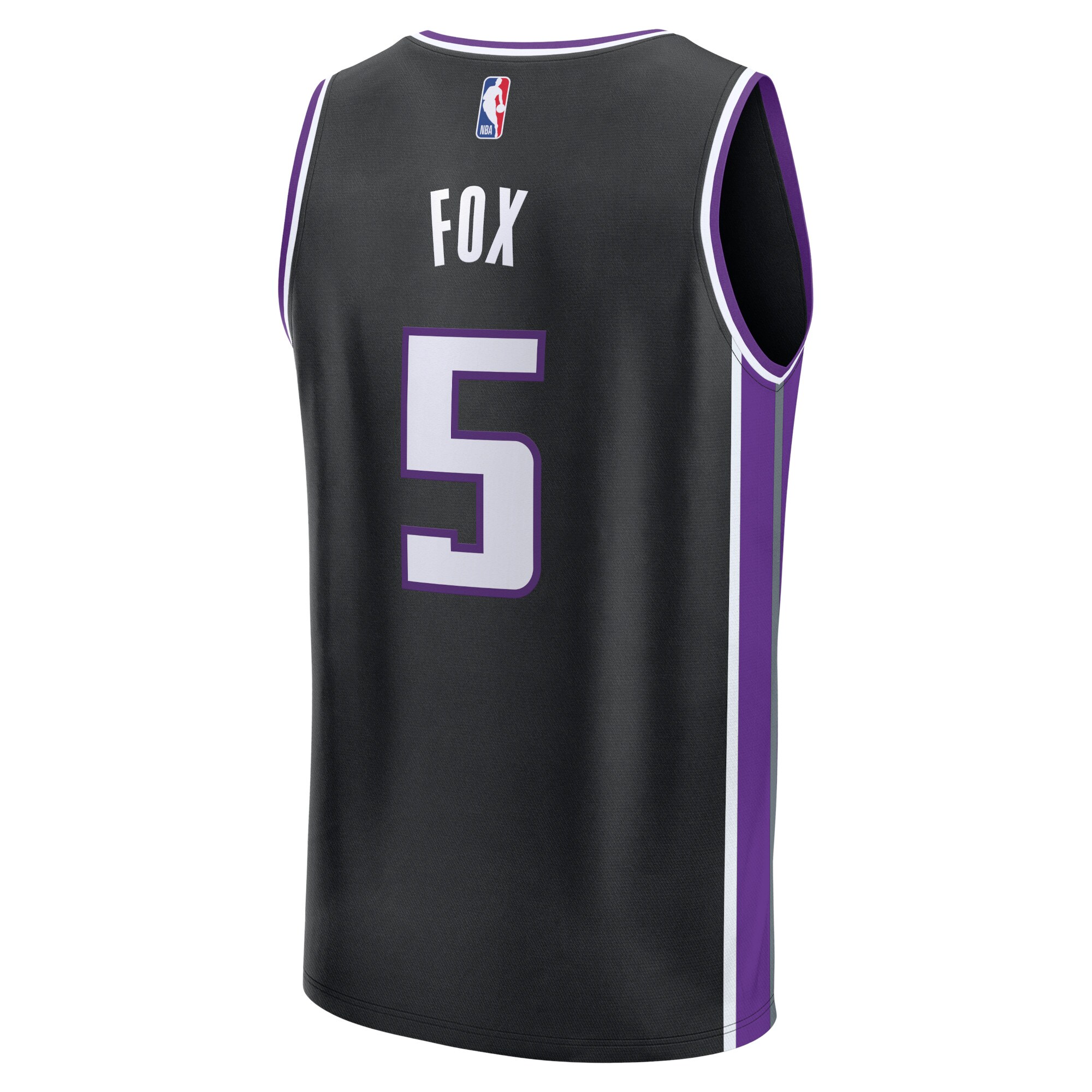 De'Aaron Fox Sacramento Kings Fanatics Branded 2023/24 Fast Break Replica Jersey - Icon Edition - Black - vstockx