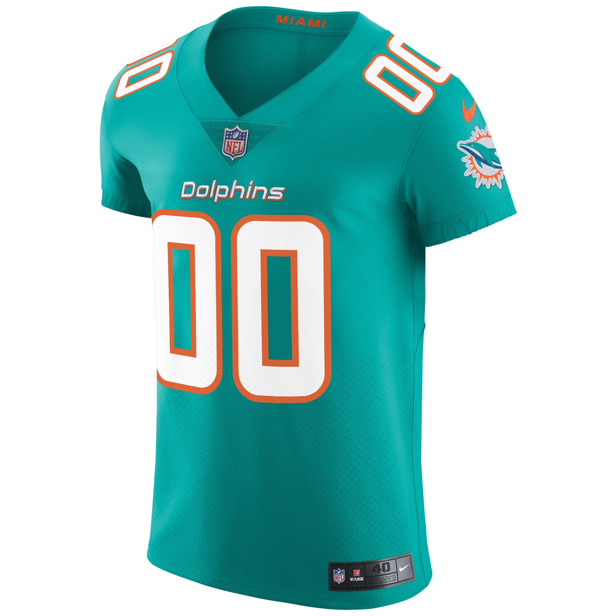Miami Dolphins Nike Vapor Untouchable Elite Custom Jersey - Aqua - vstockx