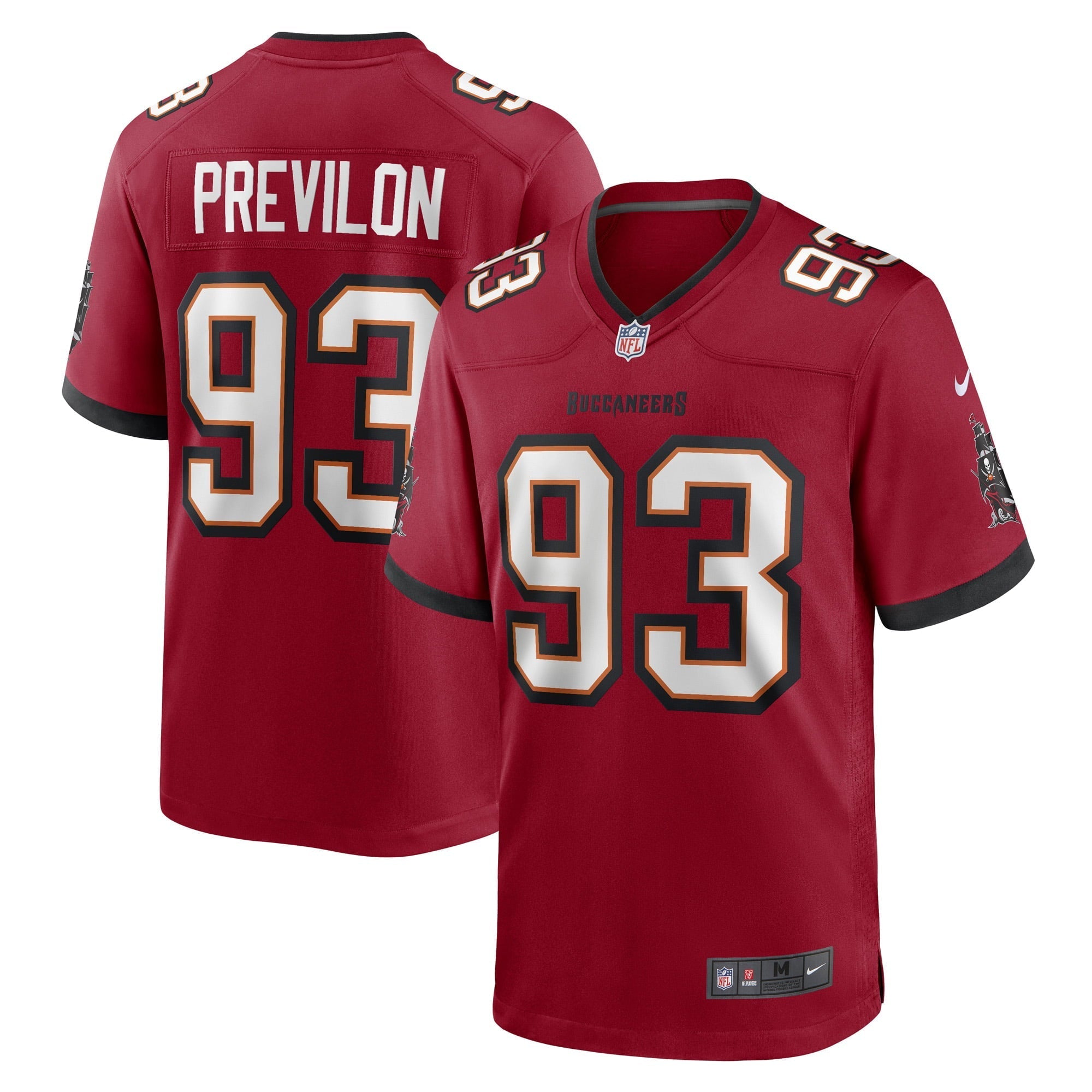 Men's Nike Willington Previlon Red Tampa Bay Buccaneers Game Player Jersey - vstockx