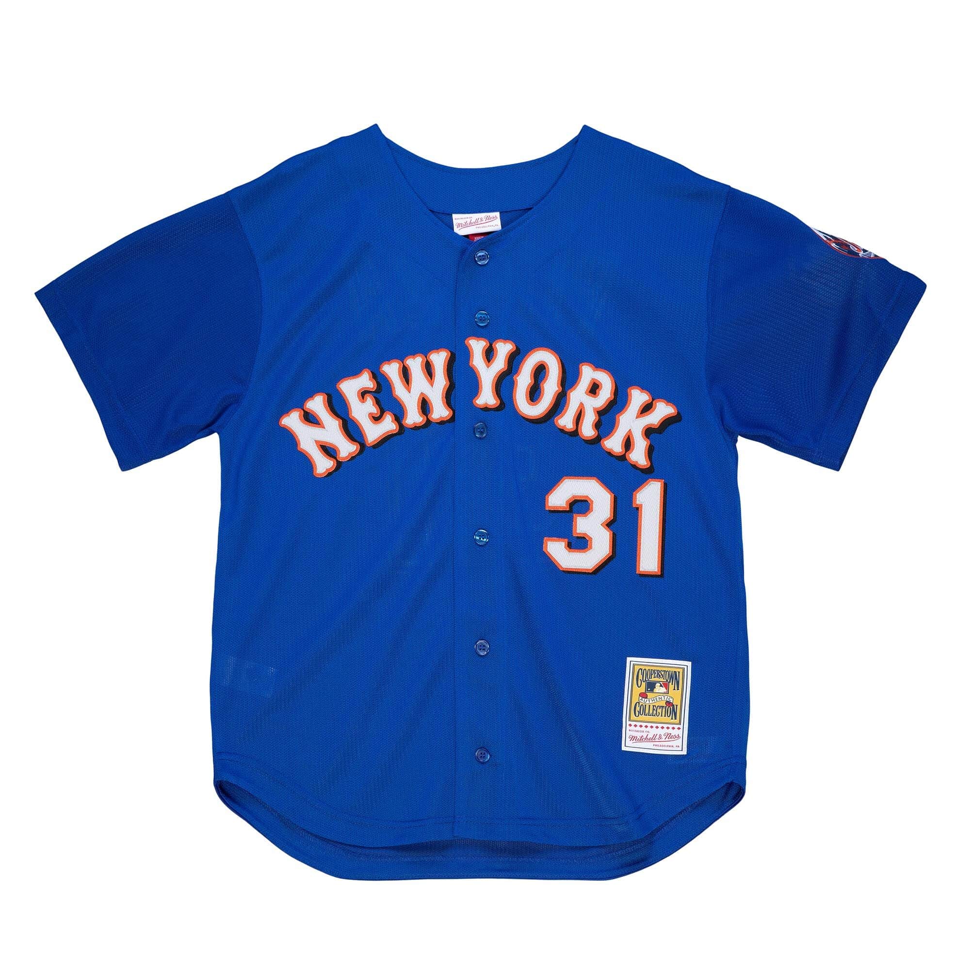 Authentic Mike Piazza New York Mets 1999 Button Front Jersey - vstockx