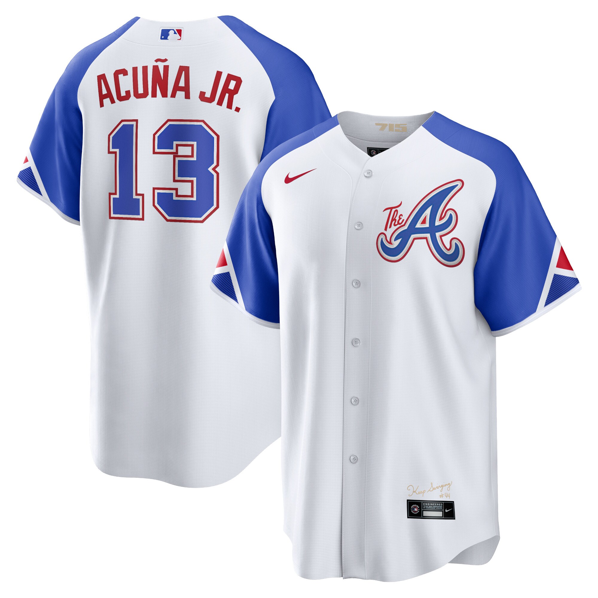 Ronald Acuna Jr. Atlanta Braves Nike 2023 City Connect Replica Player Jersey - White - vstockx