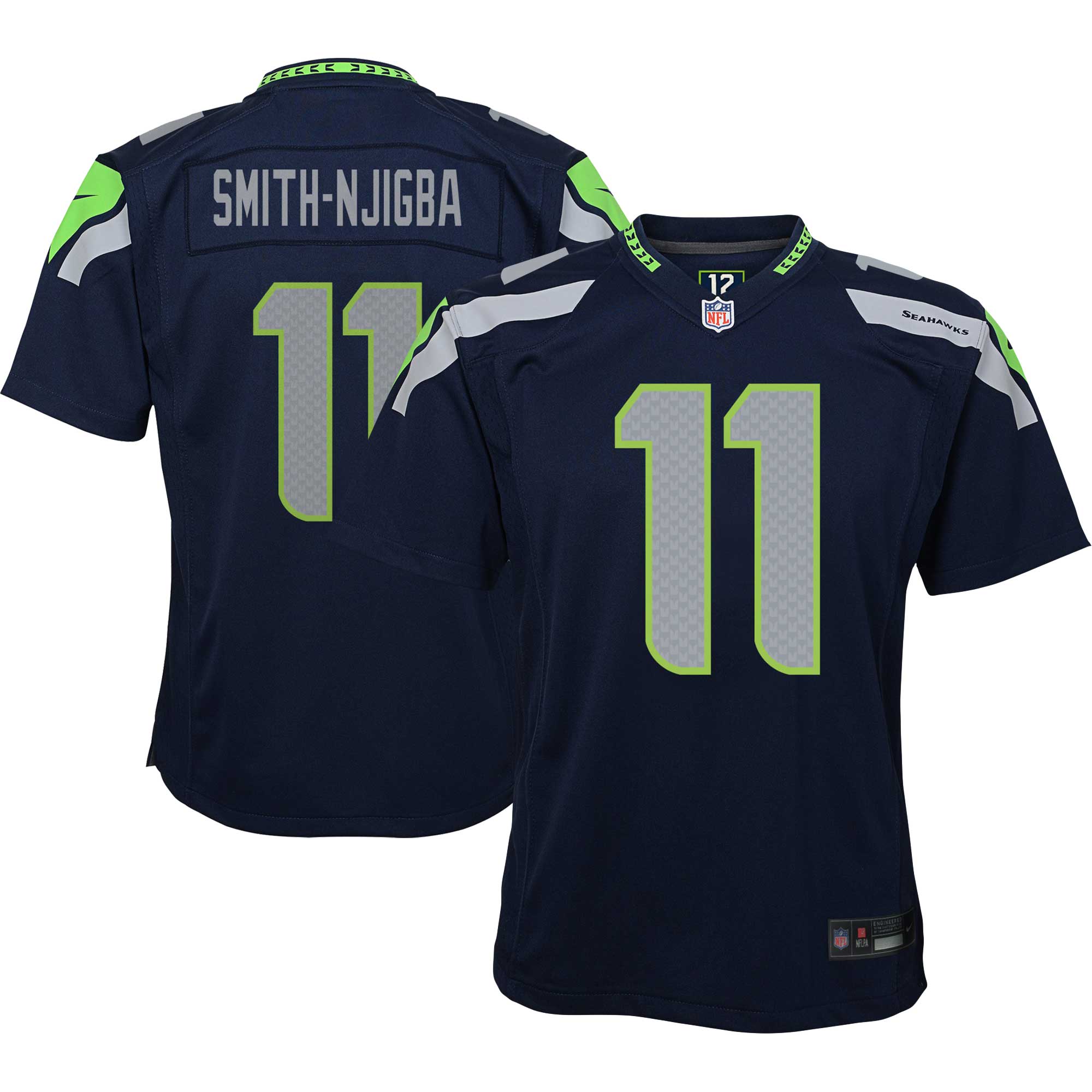 Jaxon Smith-Njigba Seattle Seahawks Nike Youth Game Jersey - Navy - vstockx