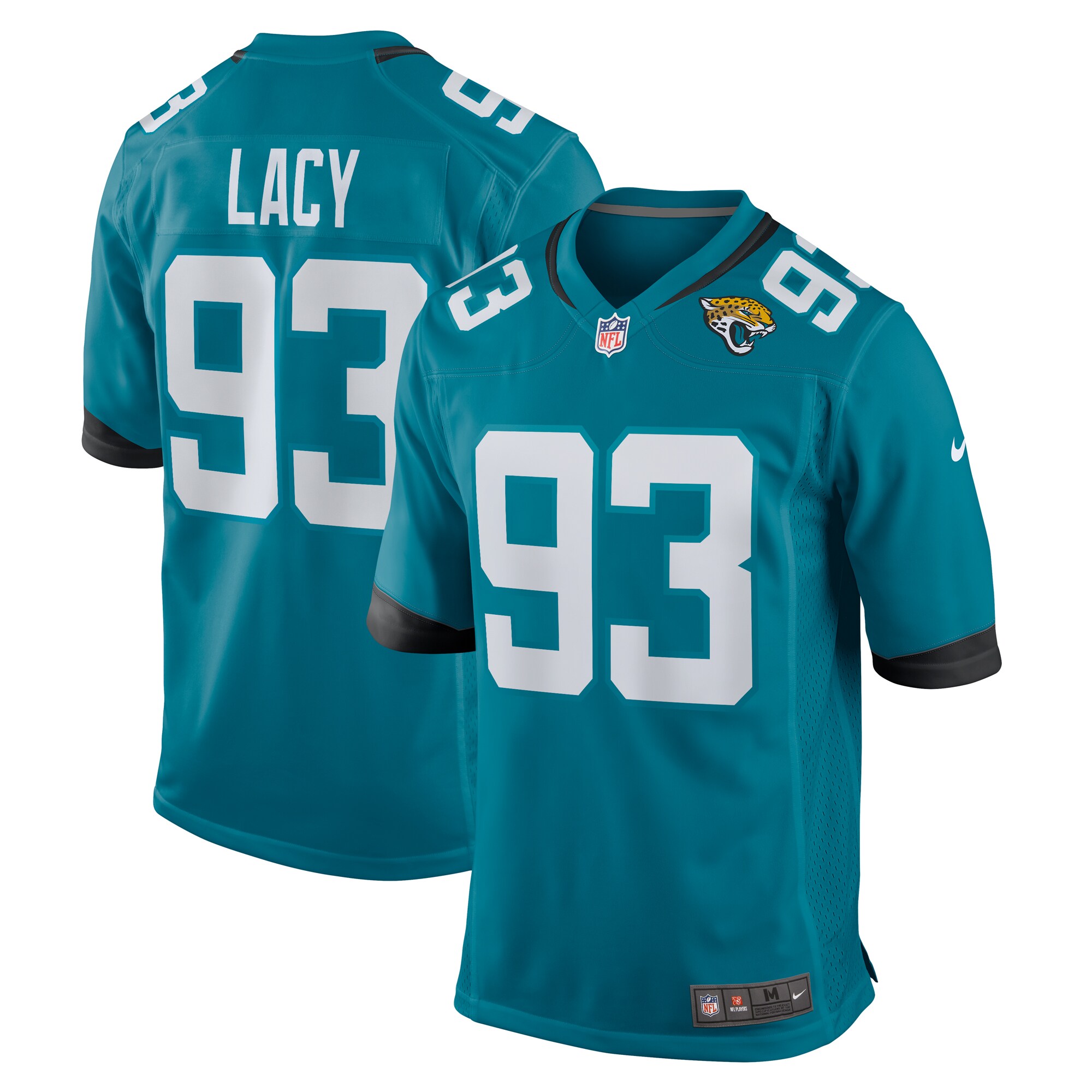 Tyler Lacy Jacksonville Jaguars Nike Team Game Jersey - Teal - vstockx