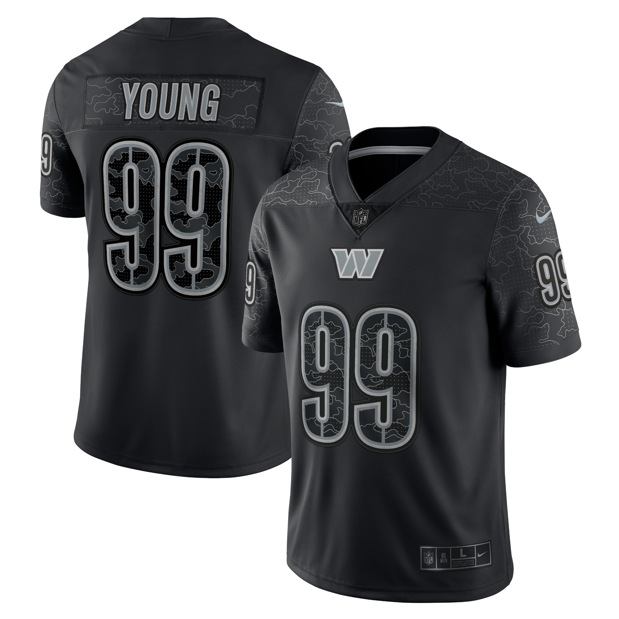 Chase Young Washington Commanders Nike RFLCTV Limited Jersey - Black - vstockx