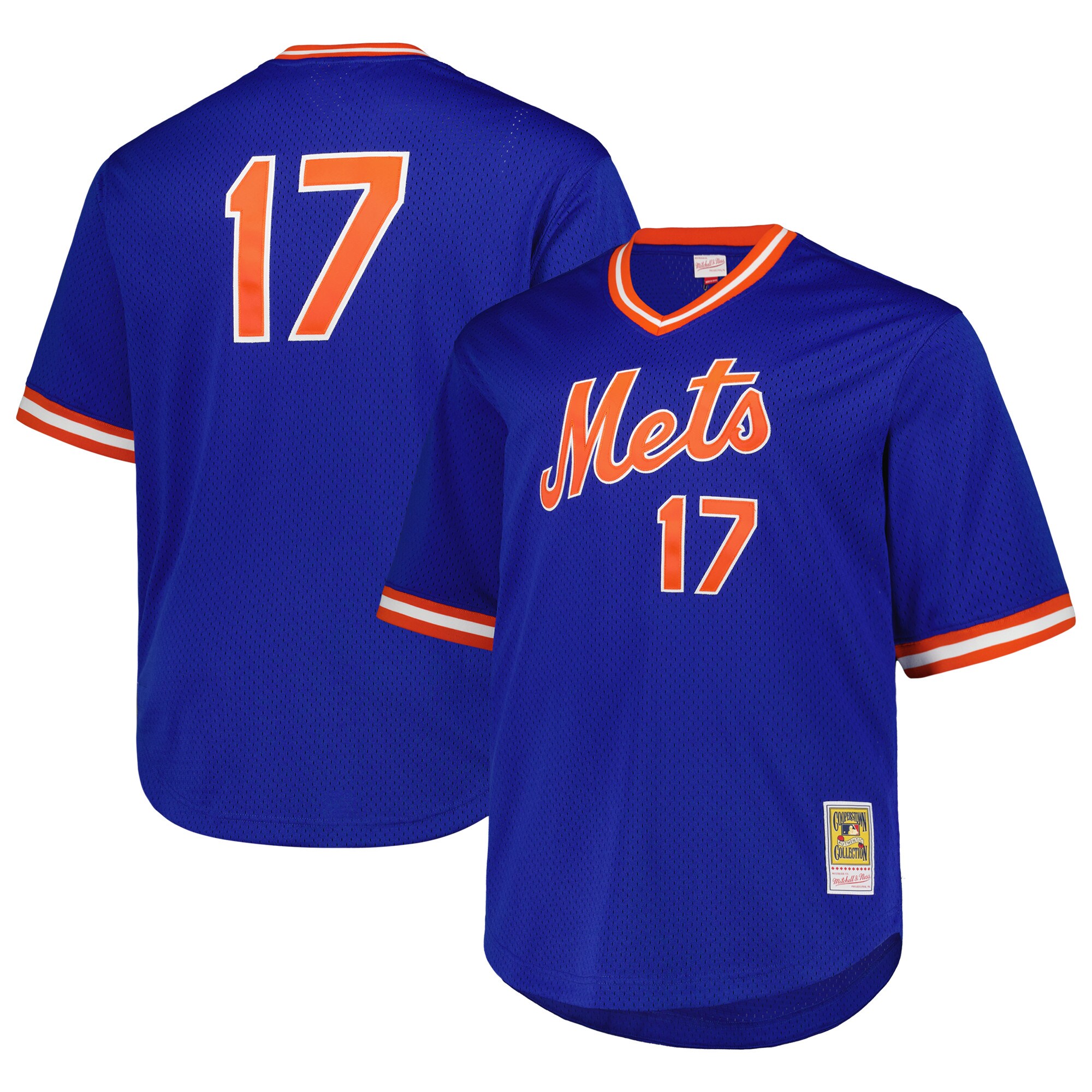 Keith Hernandez New York Mets Mitchell & Ness 1986 Cooperstown Collection Mesh Pullover Jersey - Royal - vstockx