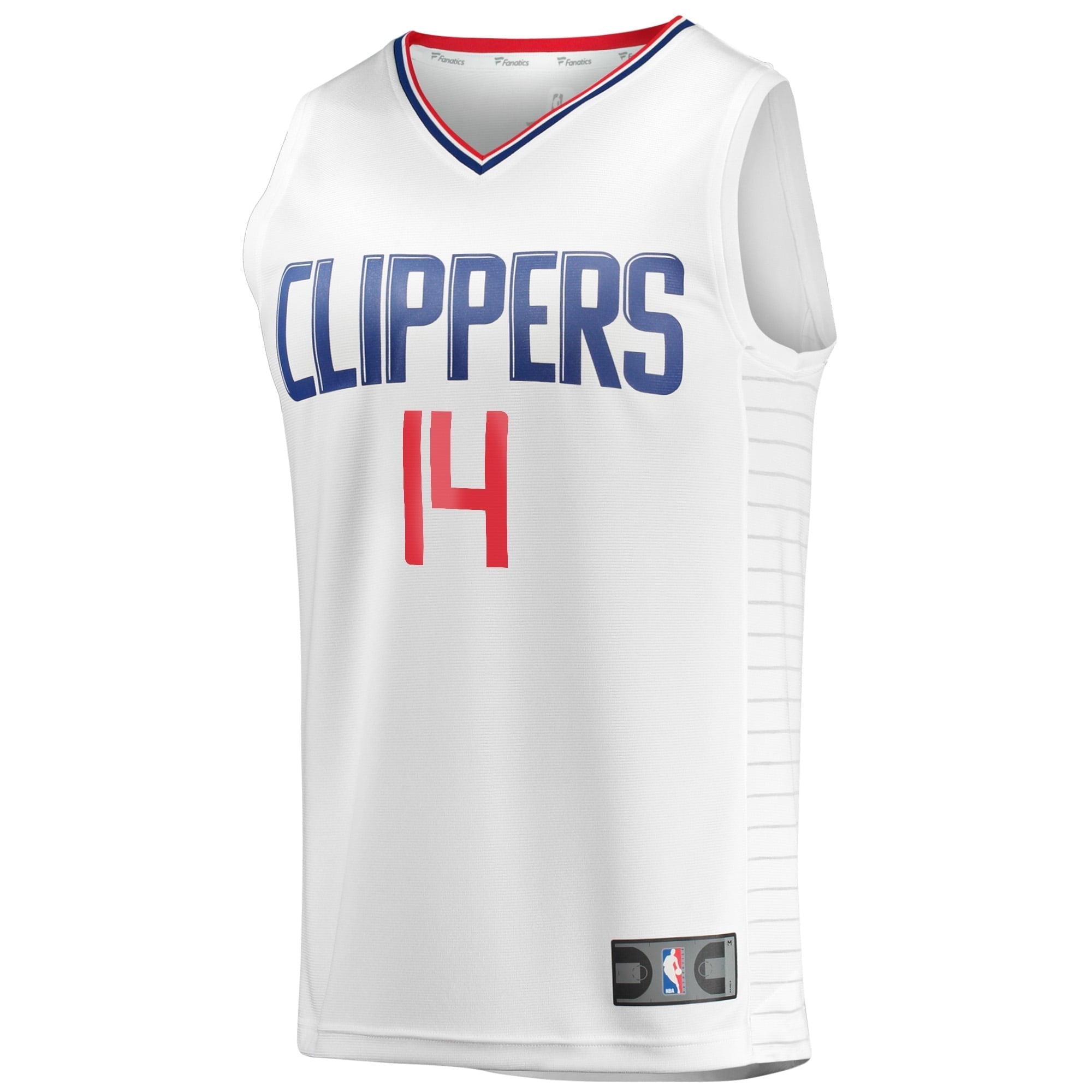 Men's Fanatics Branded Terance Mann White LA Clippers Fast Break Player Jersey - Association Edition - vstockx